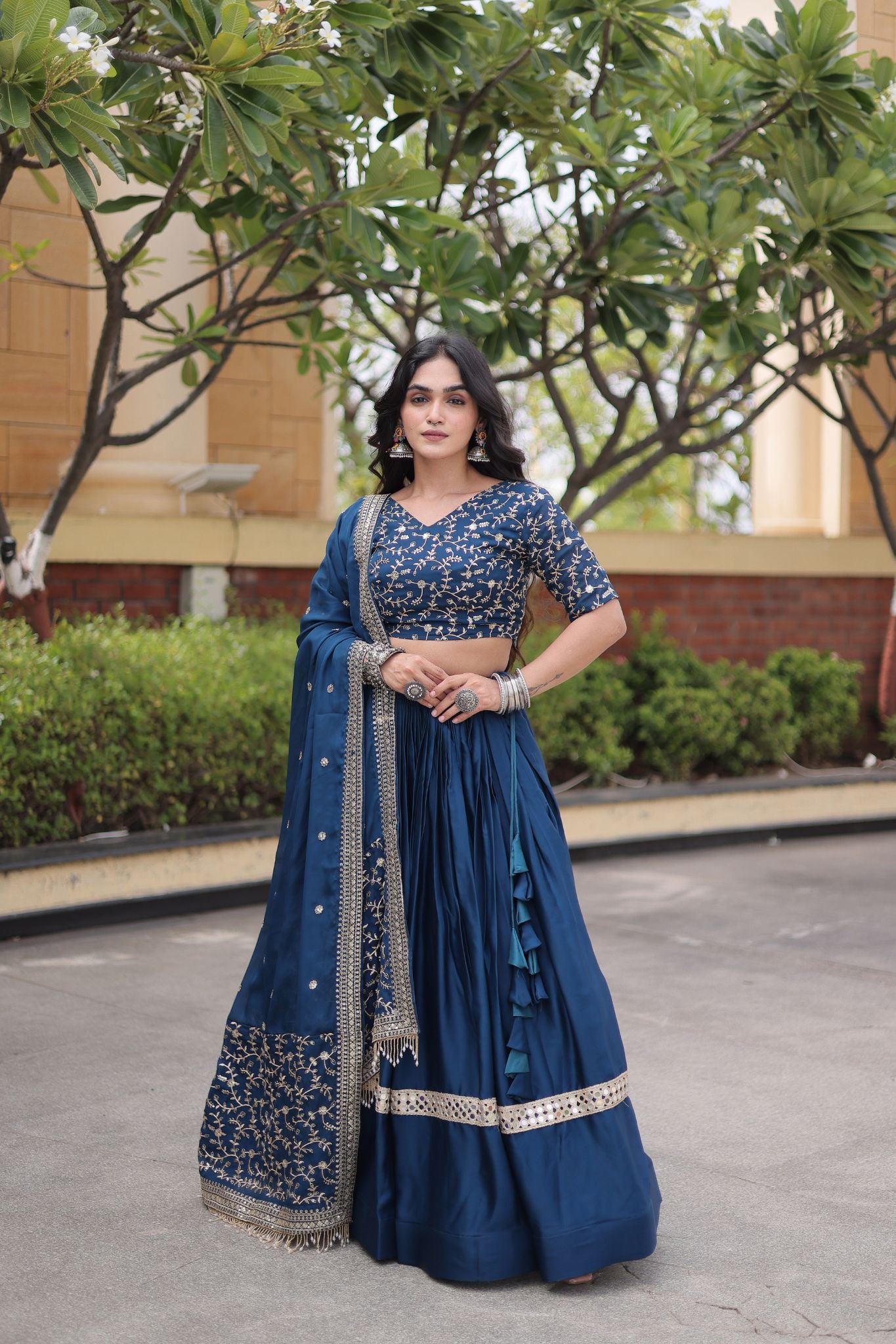 Designer Wedding And  Festive Glory Satin Premium Lehenga Choli