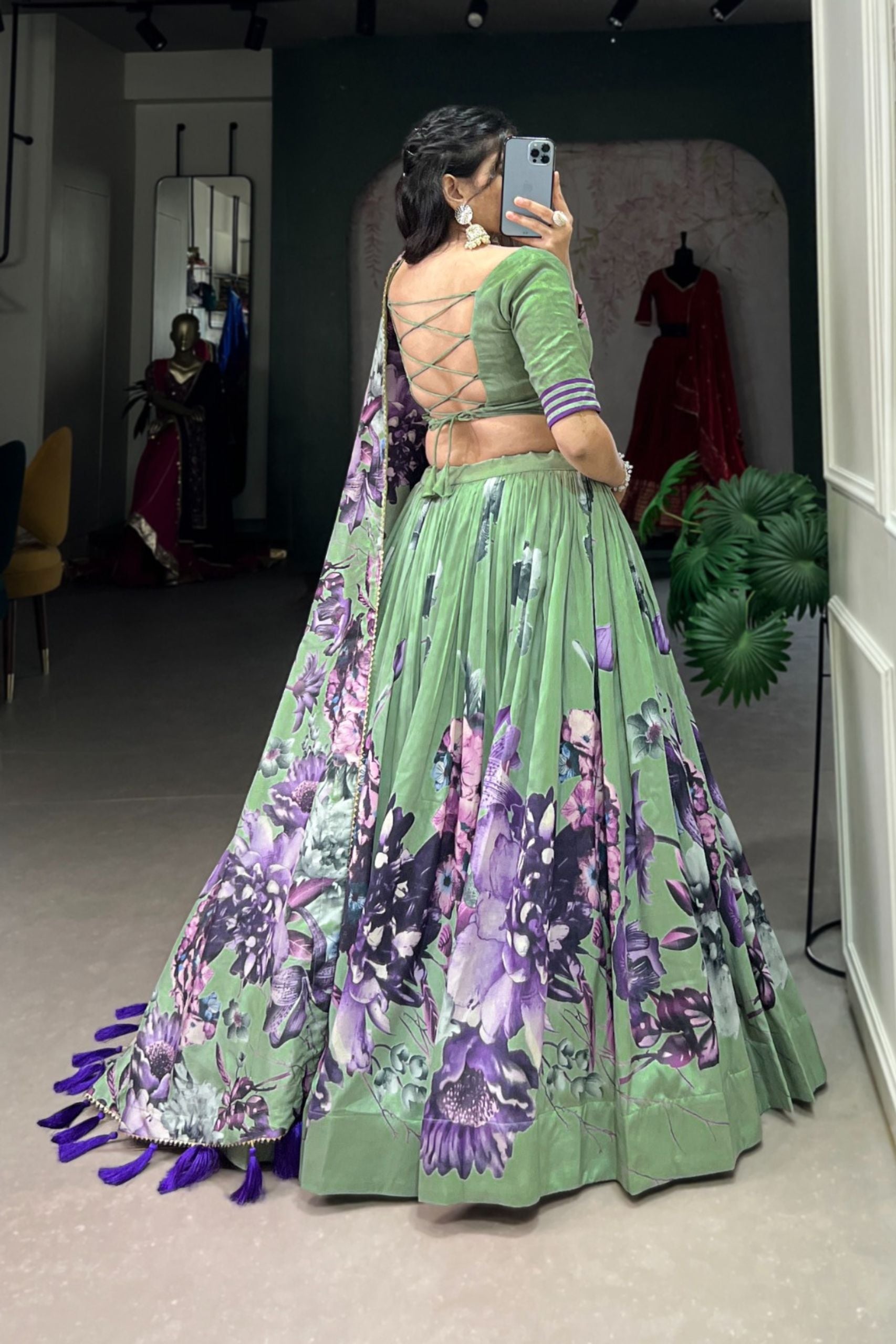 Floral Printed Flower Designer Lehenga Choli