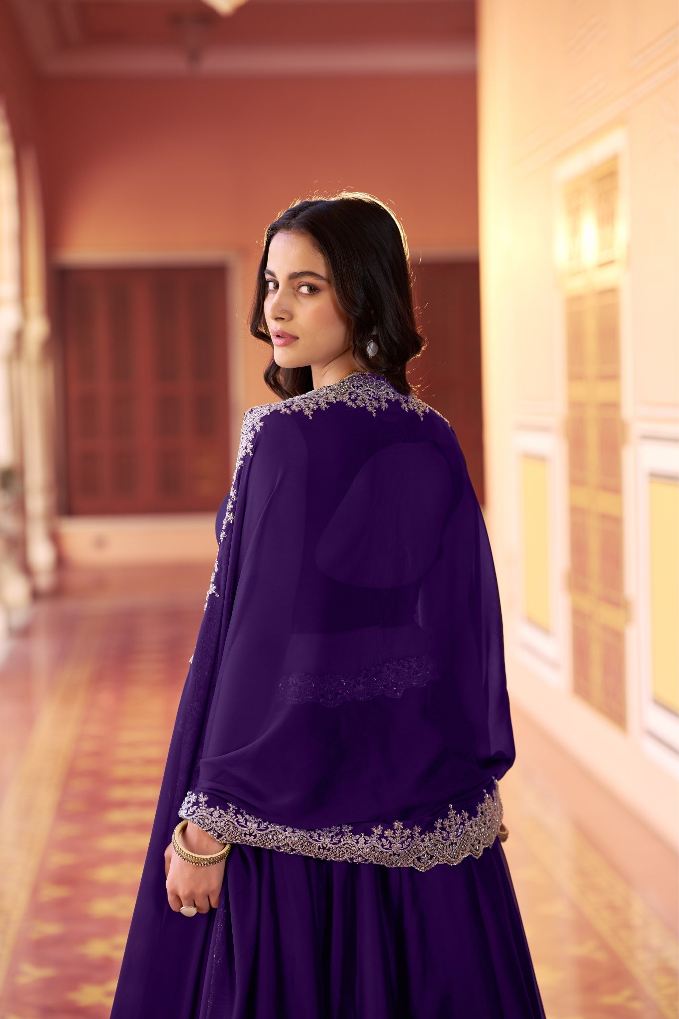 Designer Rangoli Silk Lehenga Choli With Heavy Embroidery And Sequins Work For Wedding Wear