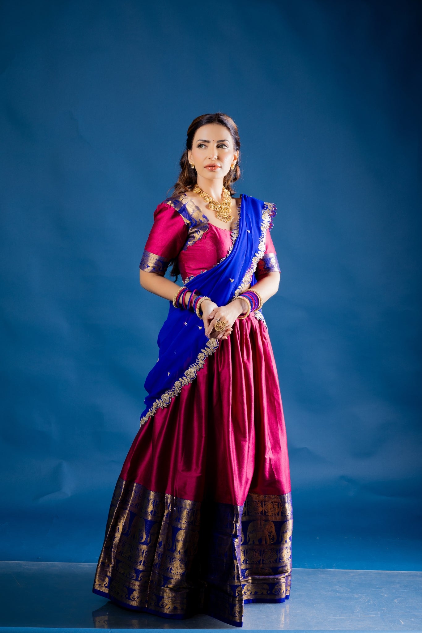 Tarika Narayan Pattu South Indian Lehenga Set