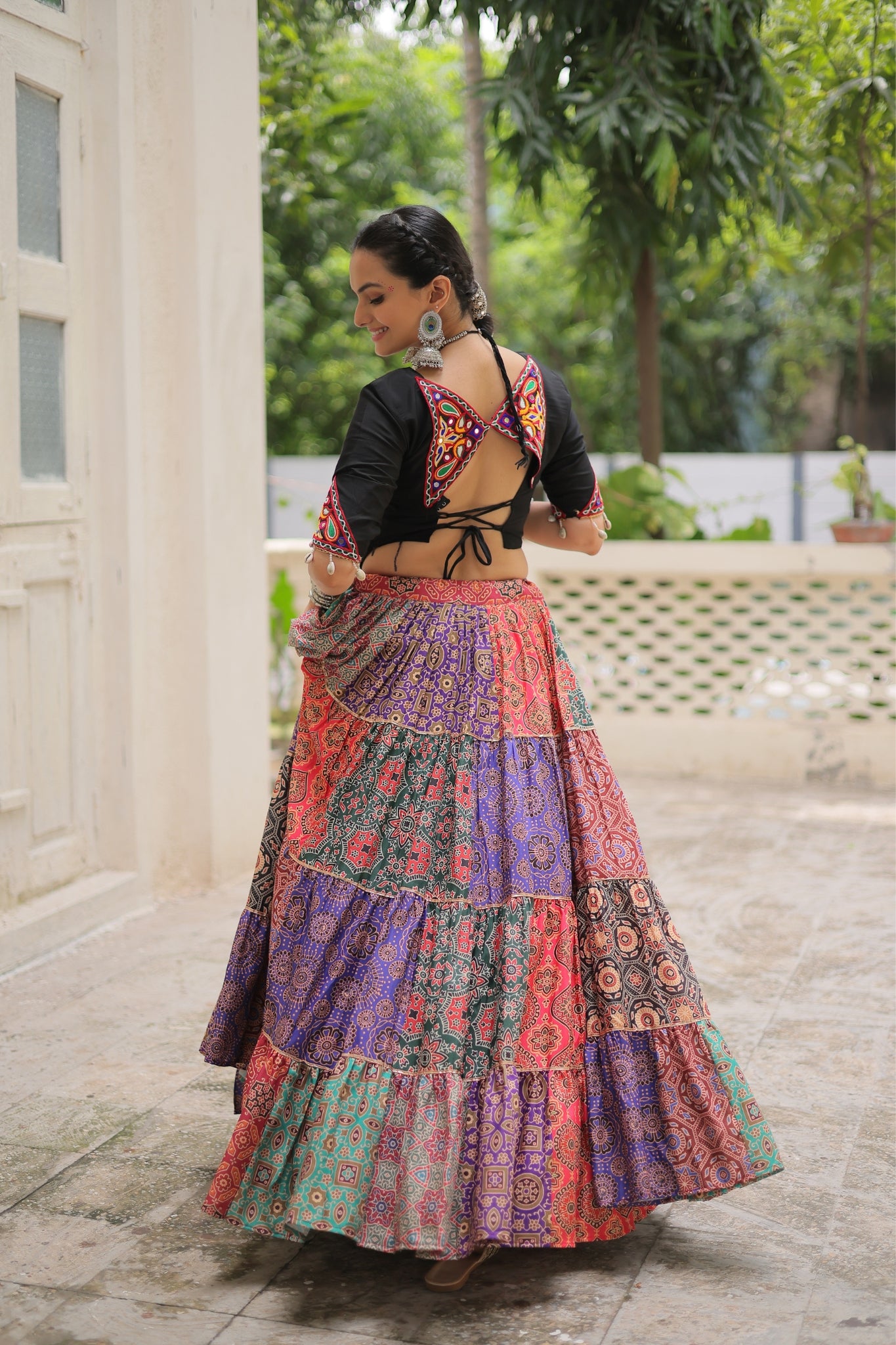 Beautiful Cotton Printed Elegant Navratri Lehenga Choli