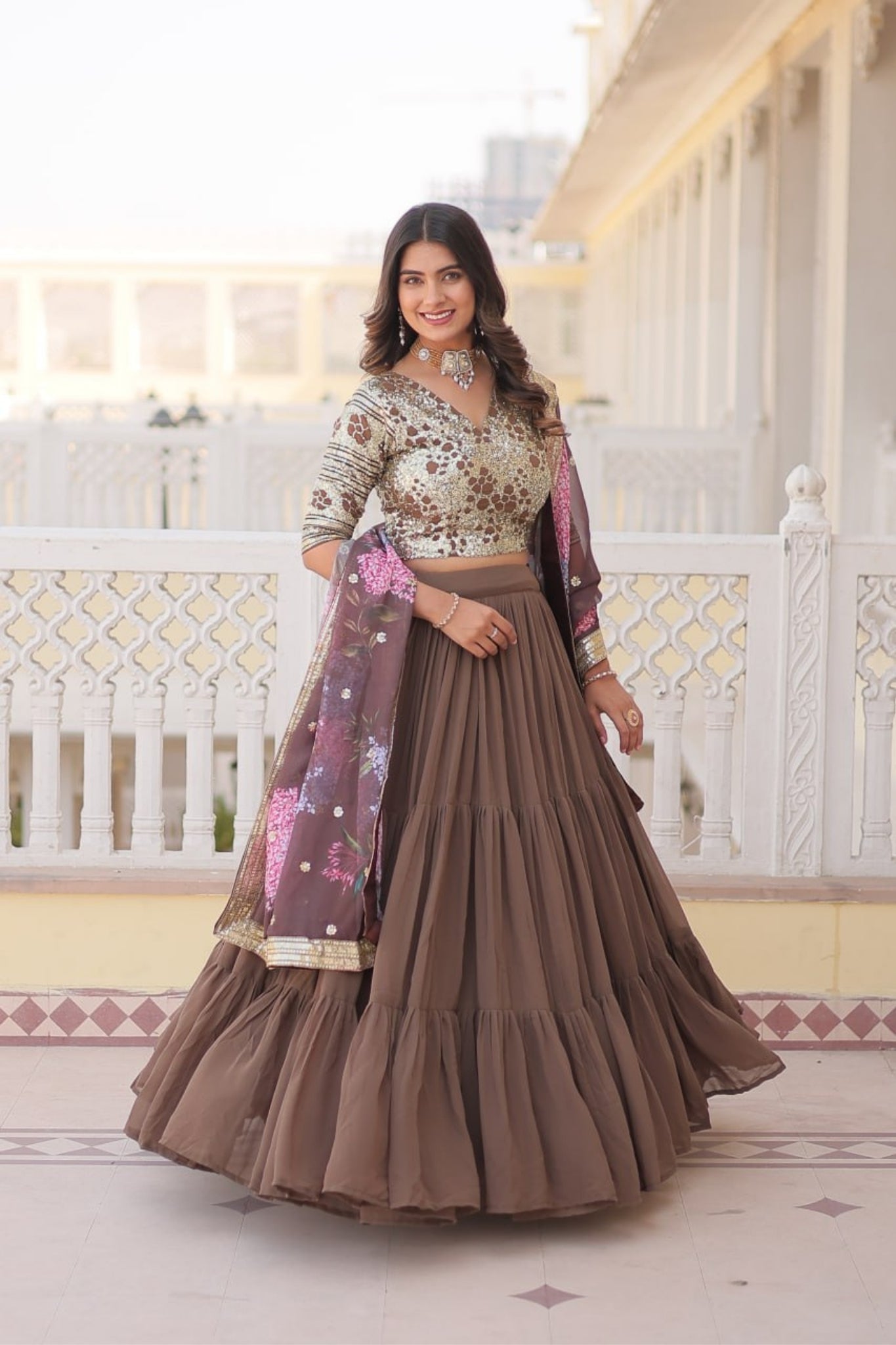 Traditional Flaired Lehenga Choli For Women