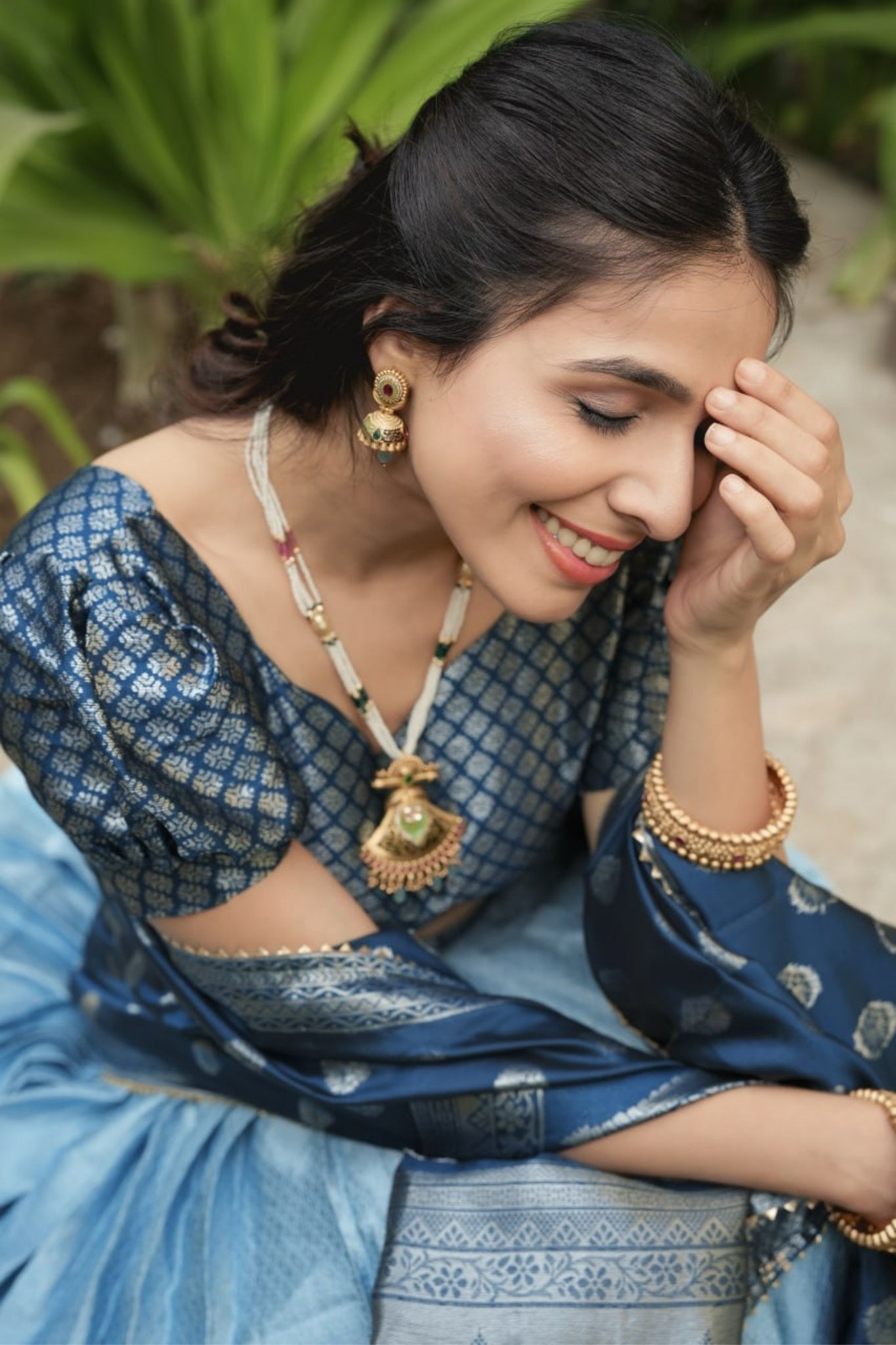 Royal Banarasi Silk Lehenga Choli With Contrast Dupatta For Wedding And Festive Wear