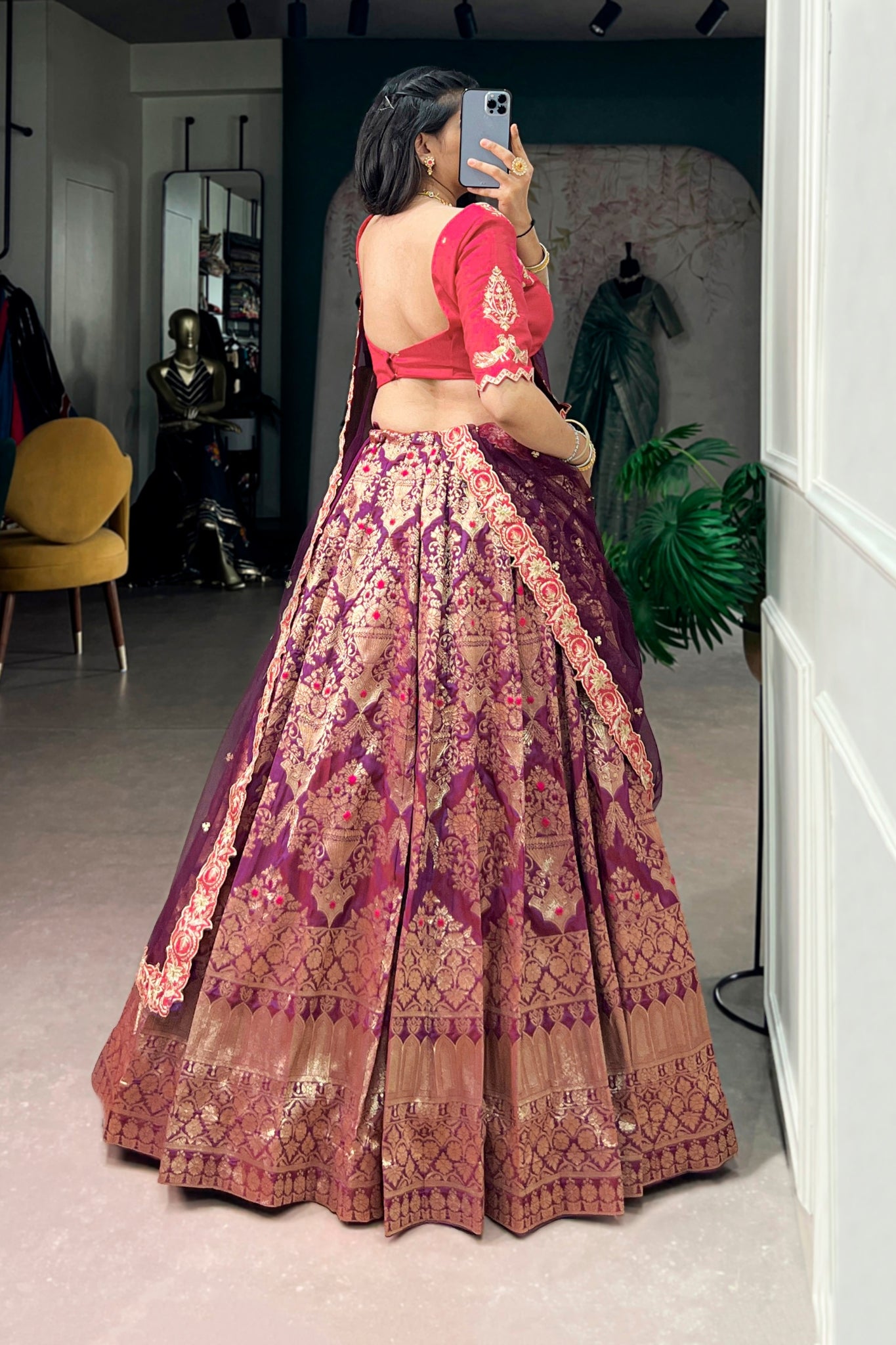 Designer Premium Jacquard Silk Lehenga Choli For Wedding