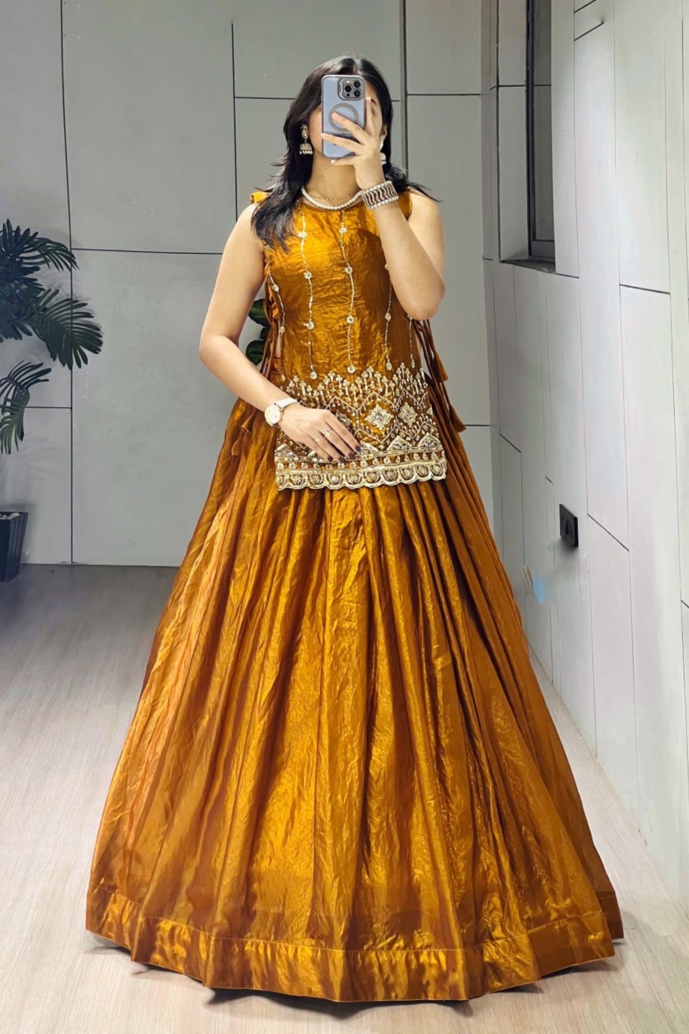 Luxury Fancy Koti Style Lehenga Choli With Heavy Beads Embroidery For Wedding And Festive Wear