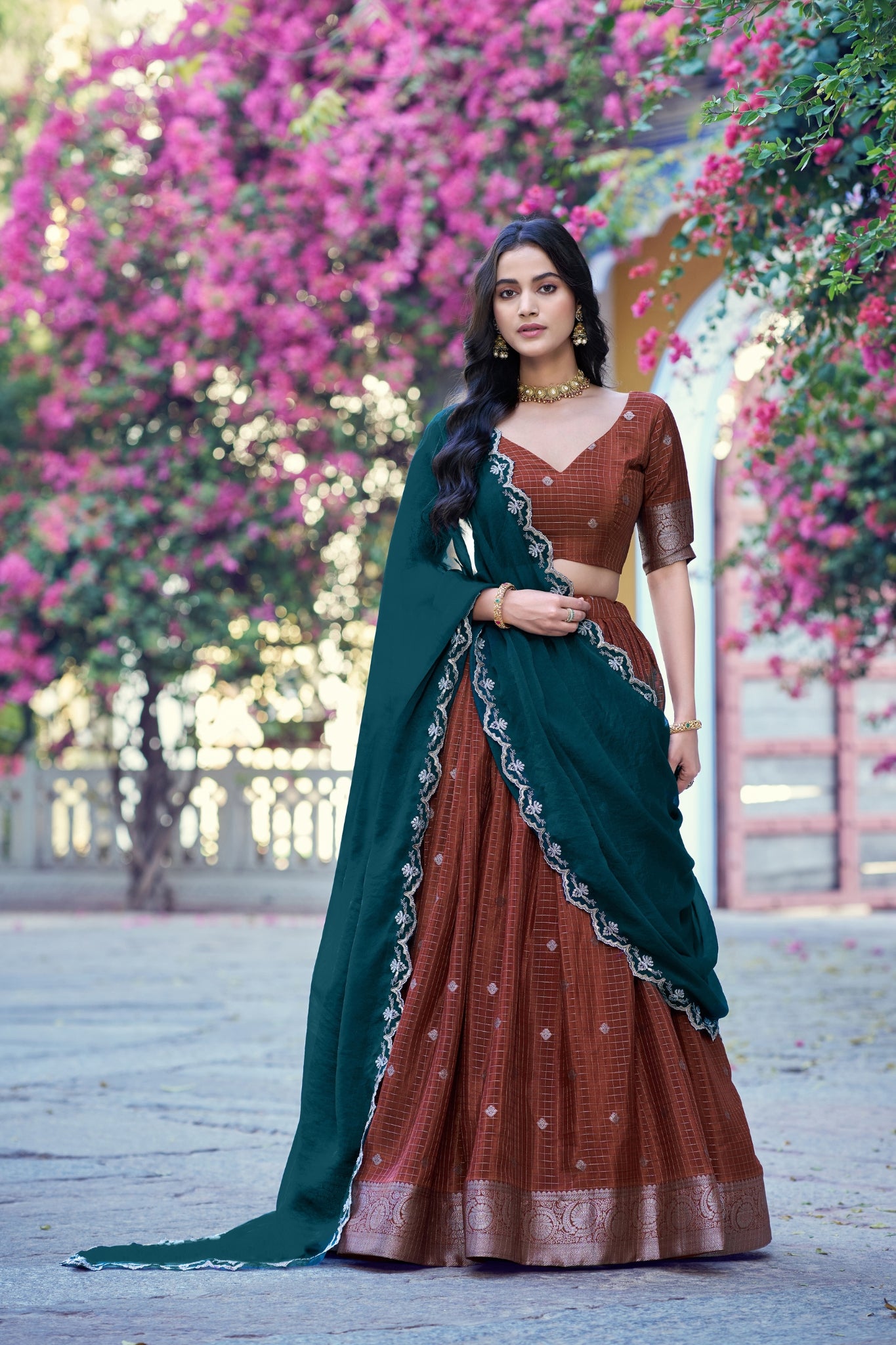 Onam Special Designer Lehenga Choli With Elegant Dupatta