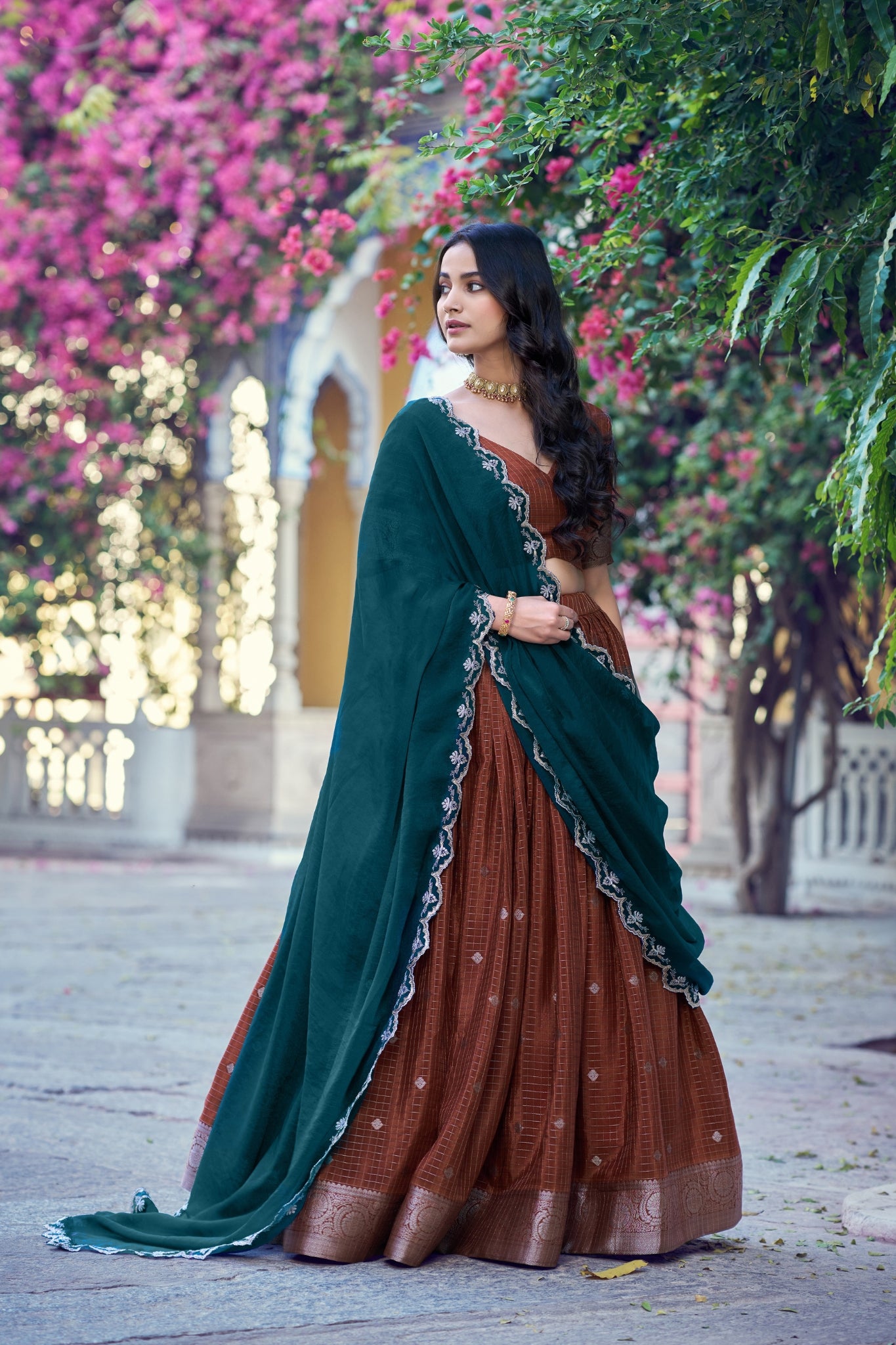 Onam Special Designer Lehenga Choli With Elegant Dupatta