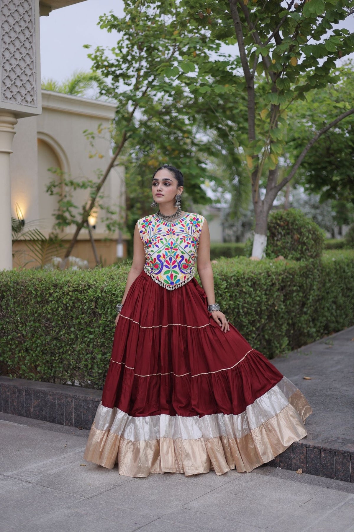 Raasrang Navratri Special Designer Rayon Lehenga Choli