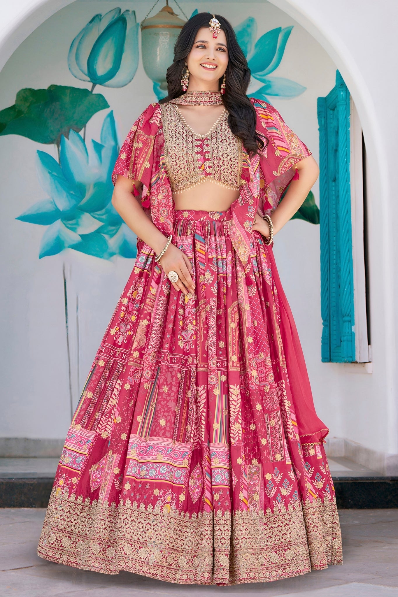 Ethereal Elegance Designer Wedding Lehenga Choli Set