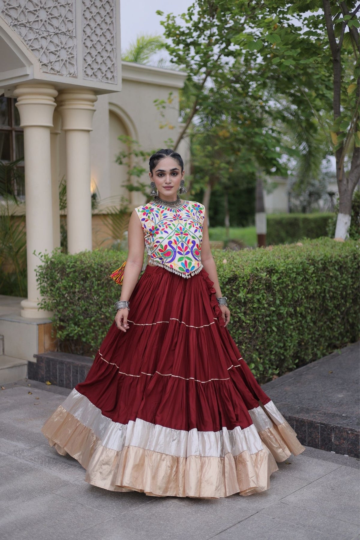 Raasrang Navratri Special Designer Rayon Lehenga Choli