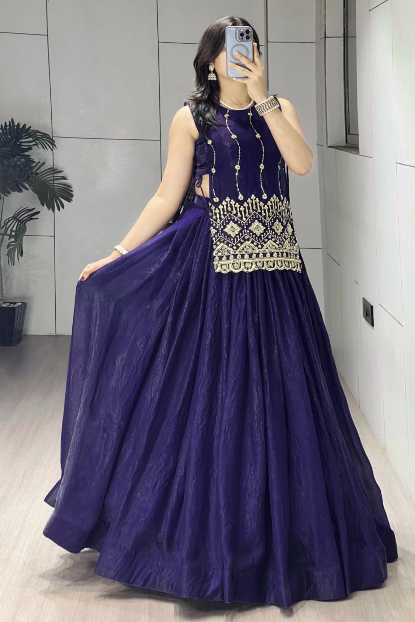 Luxury Fancy Koti Style Lehenga Choli With Heavy Beads Embroidery For Wedding And Festive Wear