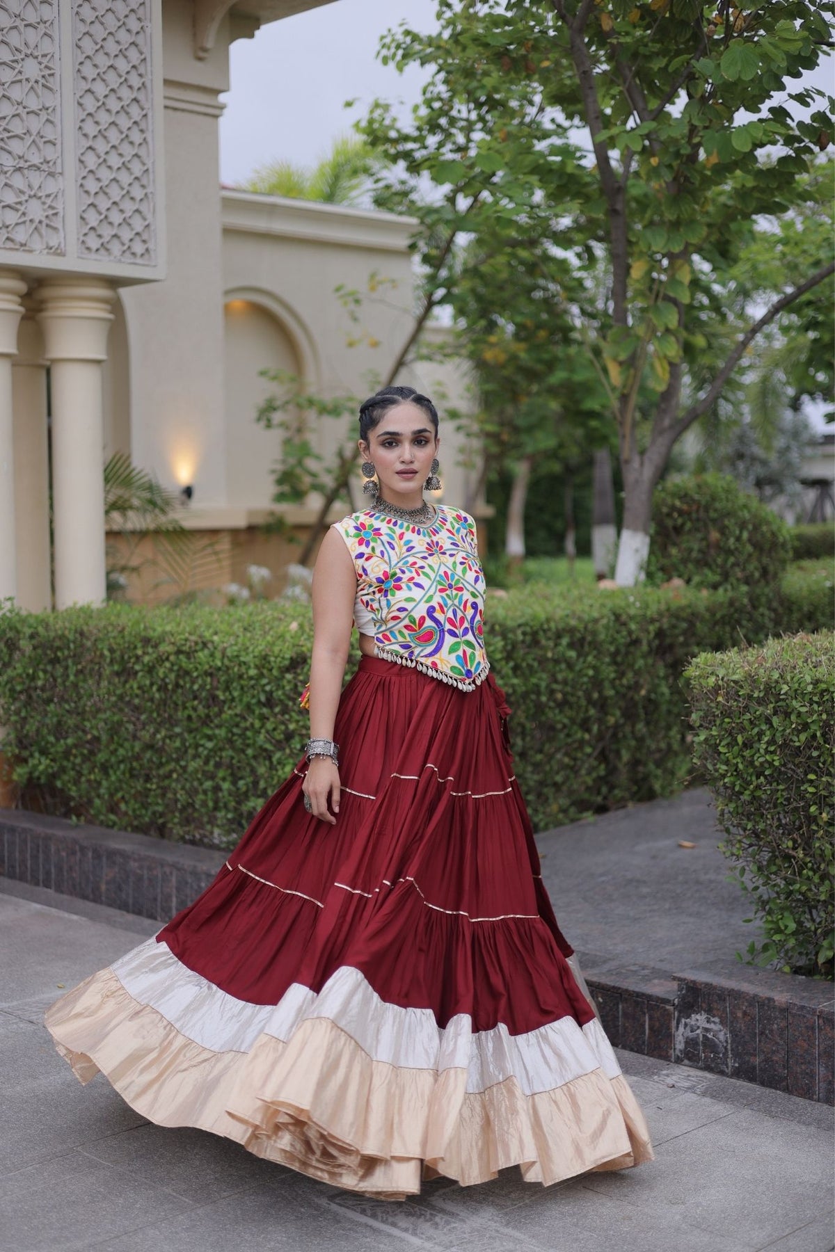 Raasrang Navratri Special Designer Rayon Lehenga Choli