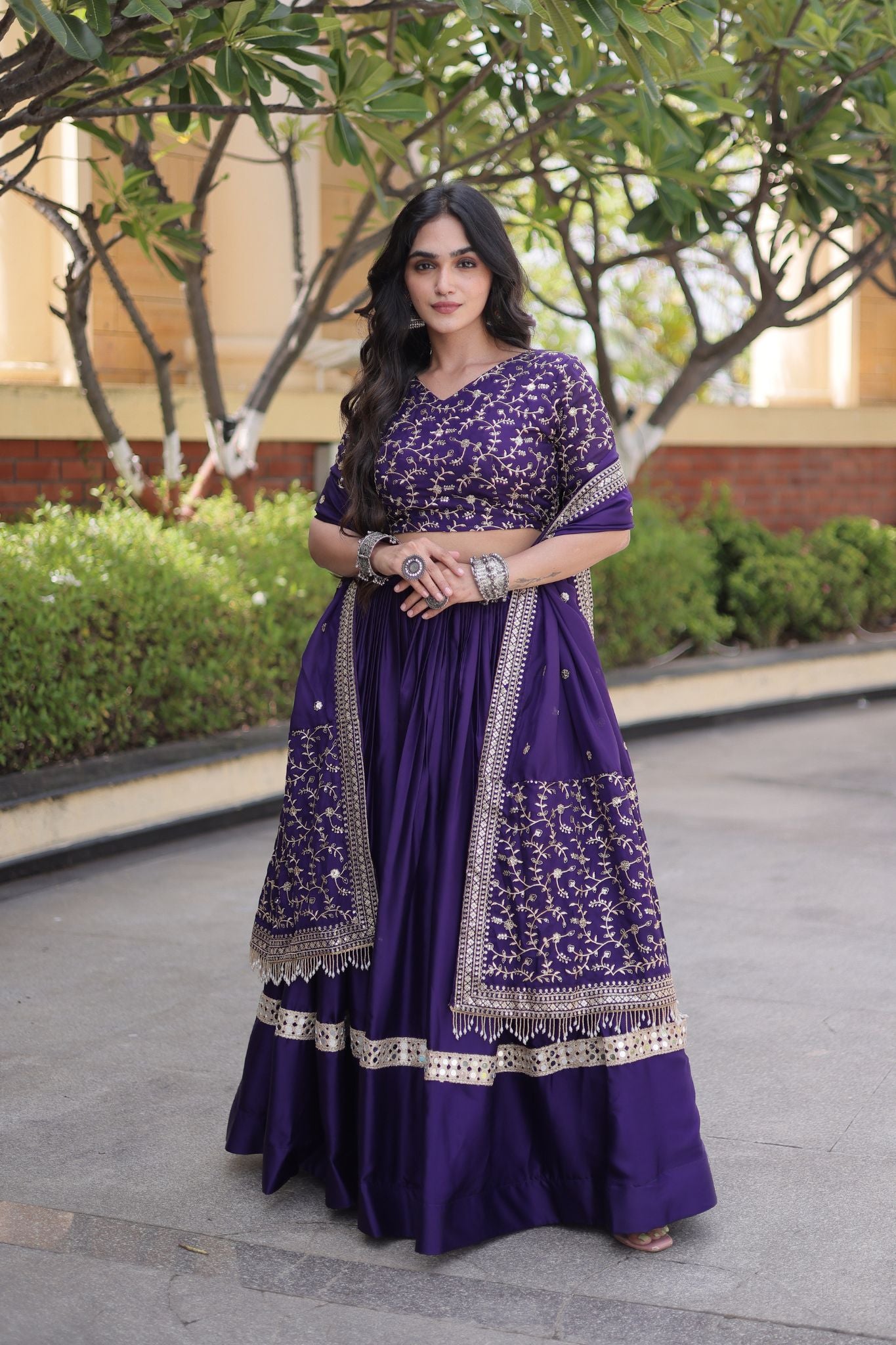 Designer Wedding And  Festive Glory Satin Premium Lehenga Choli