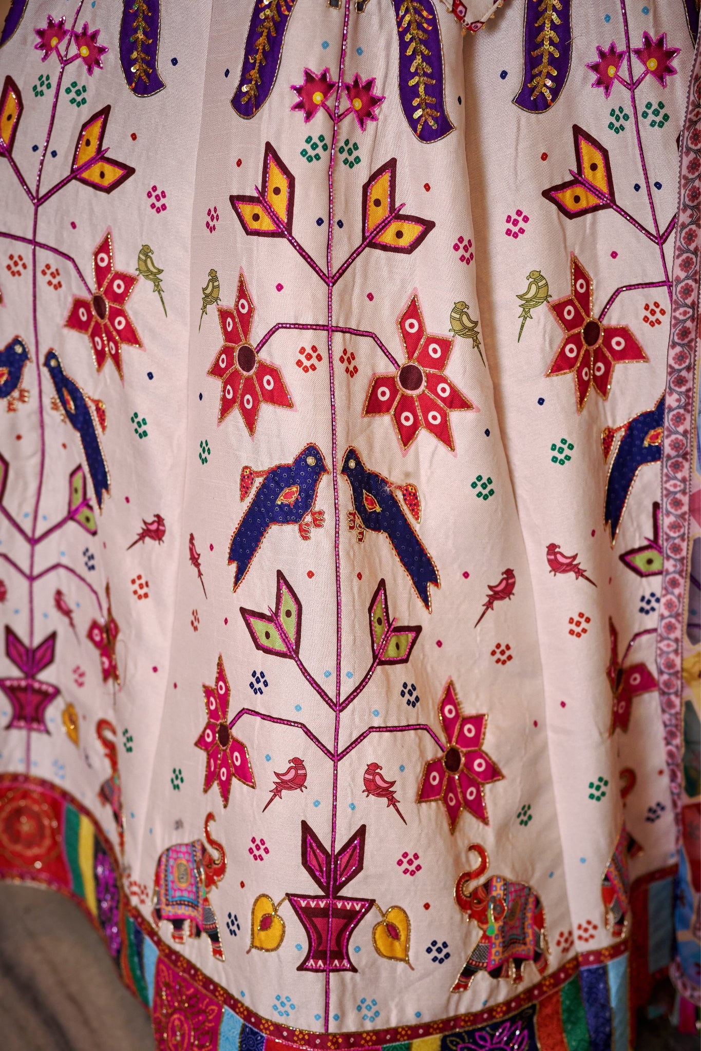 Off White Premium Designer Art Silk Lehenga Choli Set