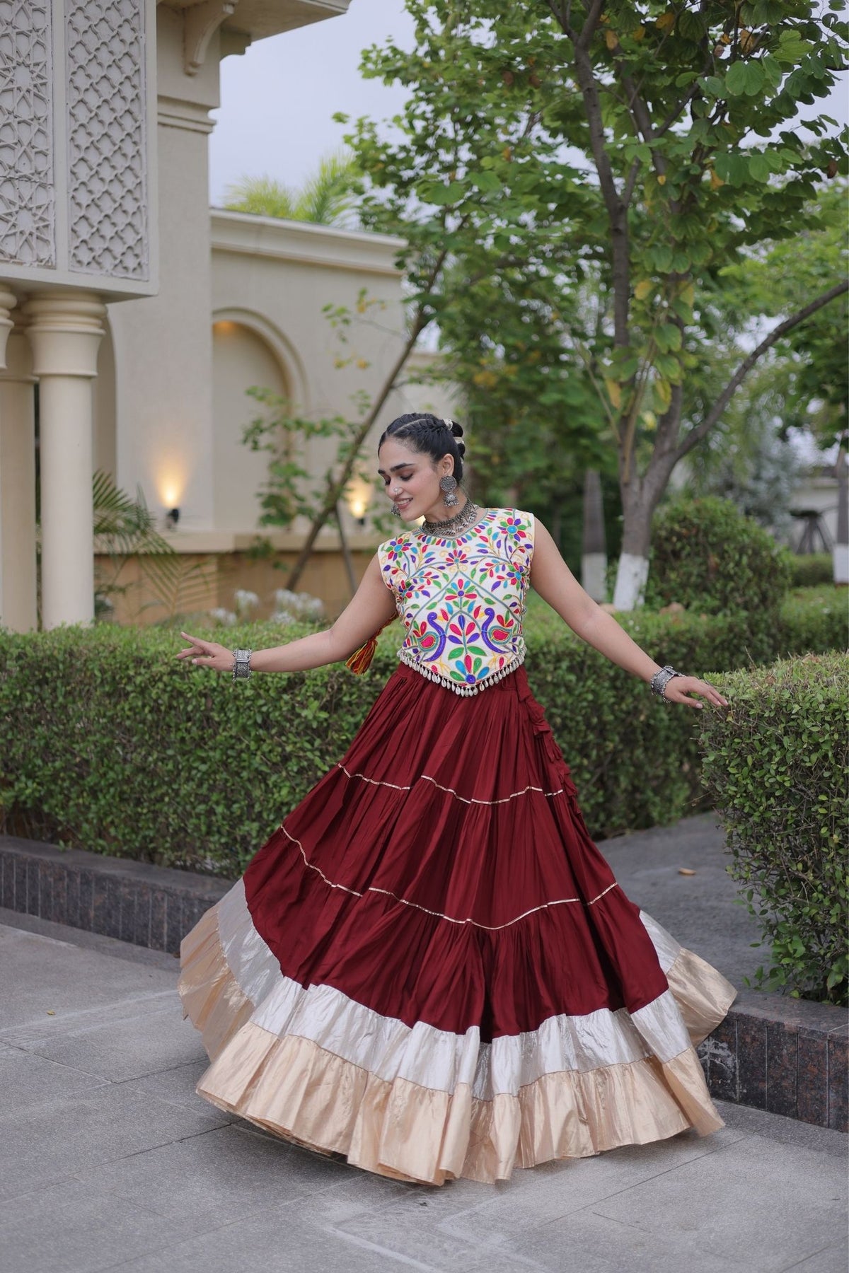 Raasrang Navratri Special Designer Rayon Lehenga Choli
