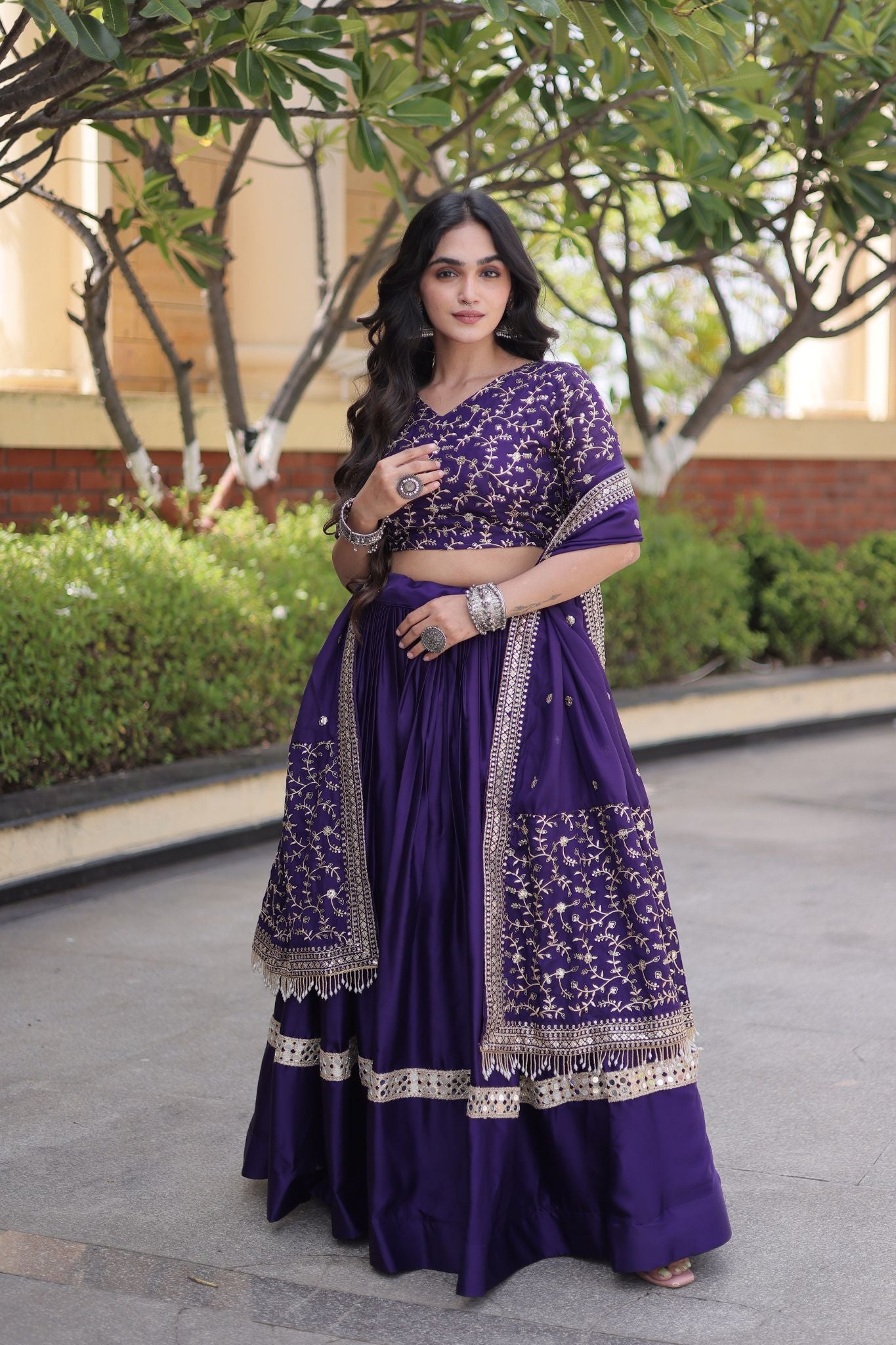 Designer Wedding And  Festive Glory Satin Premium Lehenga Choli