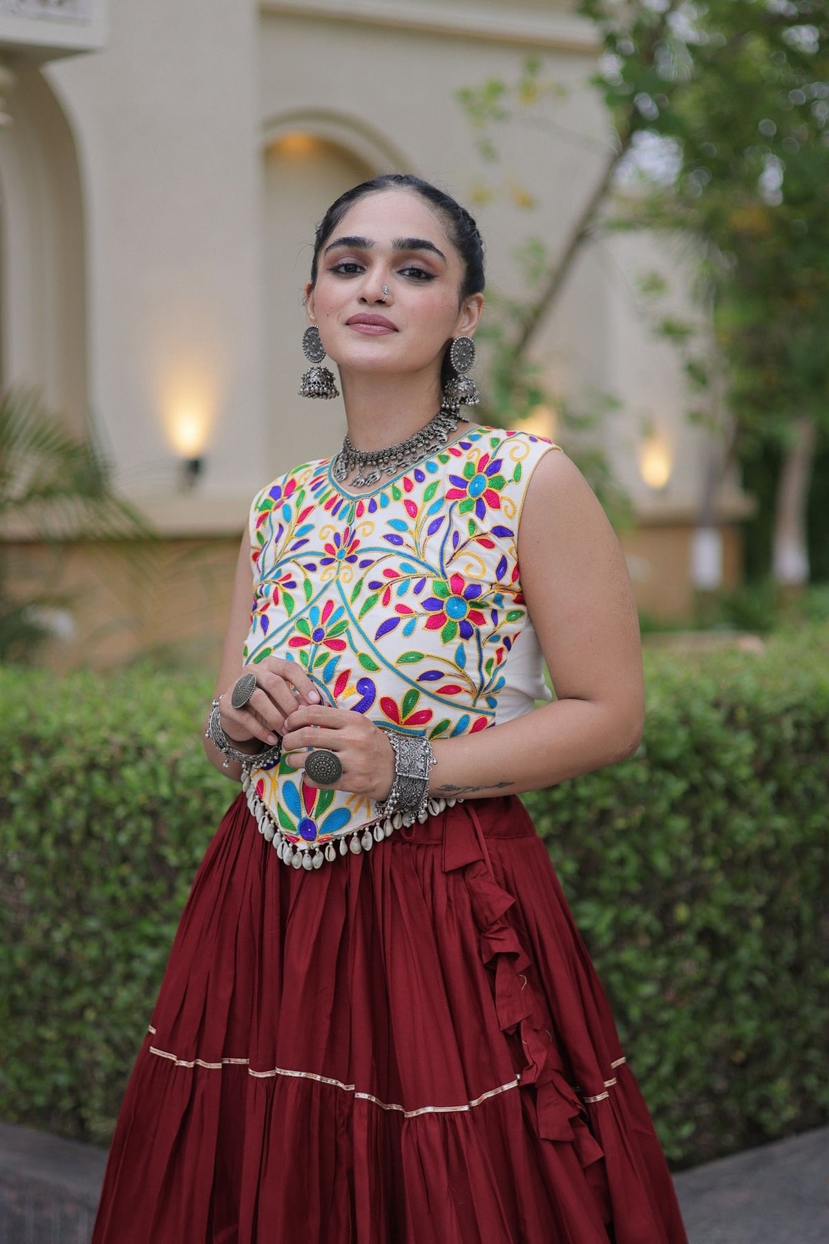 Raasrang Navratri Special Designer Rayon Lehenga Choli