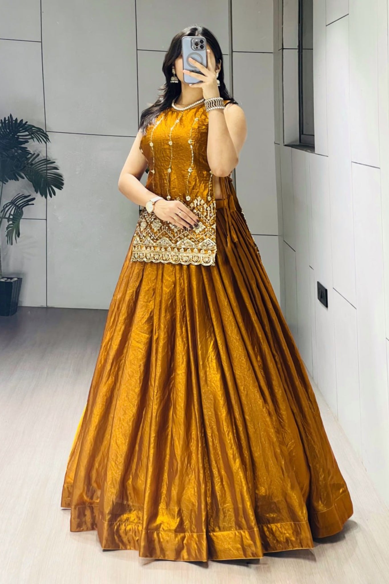 Luxury Fancy Koti Style Lehenga Choli With Heavy Beads Embroidery For Wedding And Festive Wear