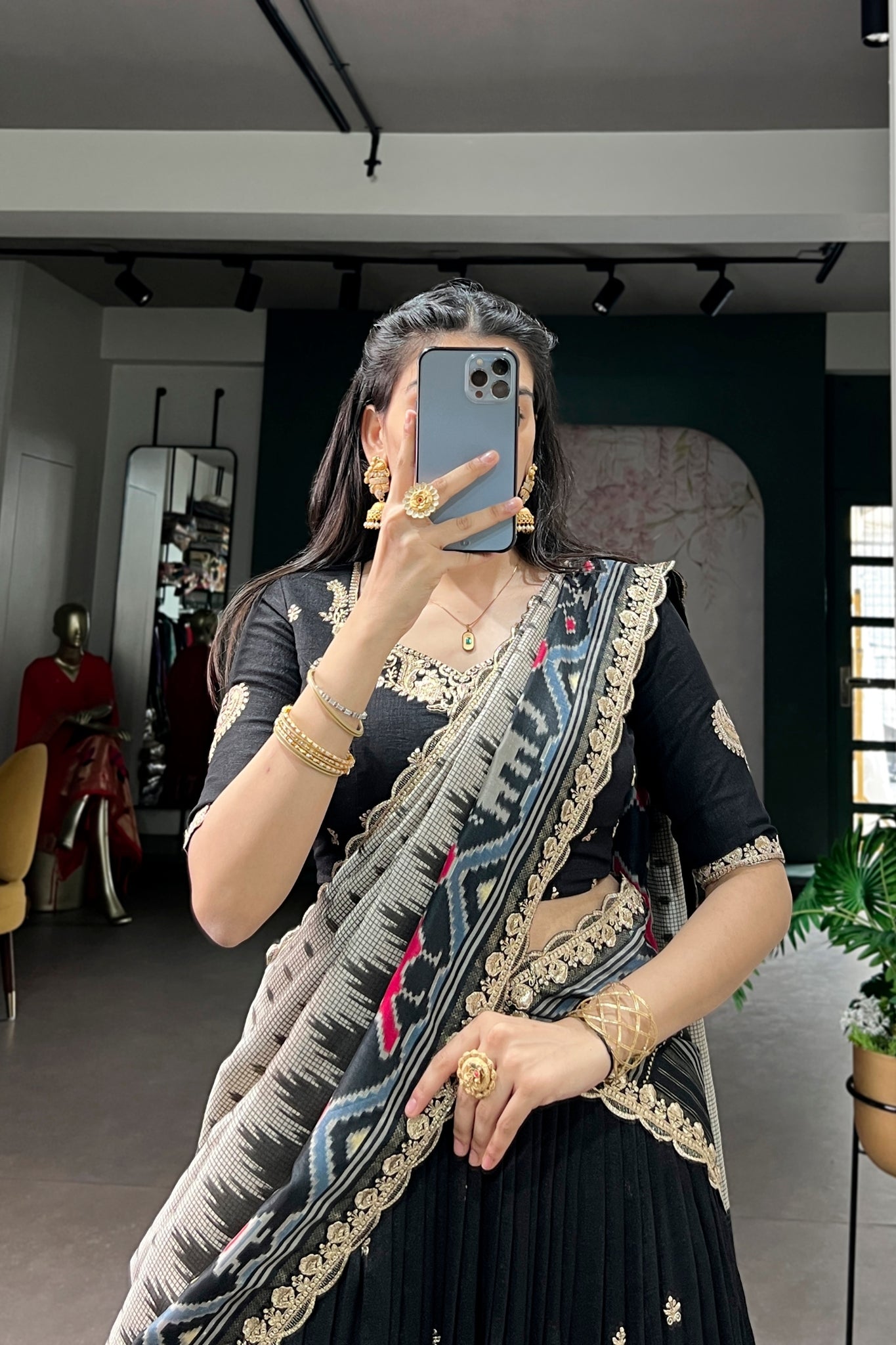 Premium Vichitra Silk Lehenga Choli For Women With Dupatta