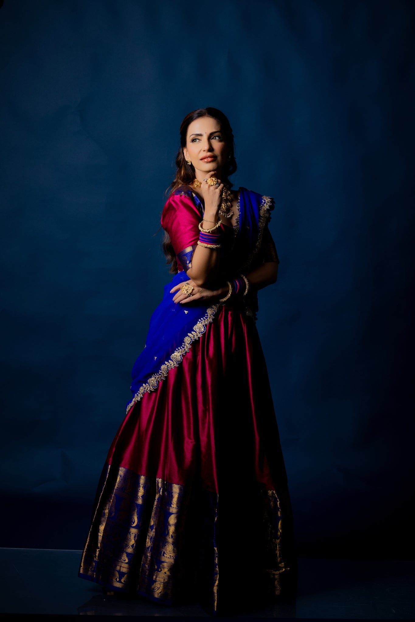 Tarika Narayan Pattu South Indian Lehenga Set