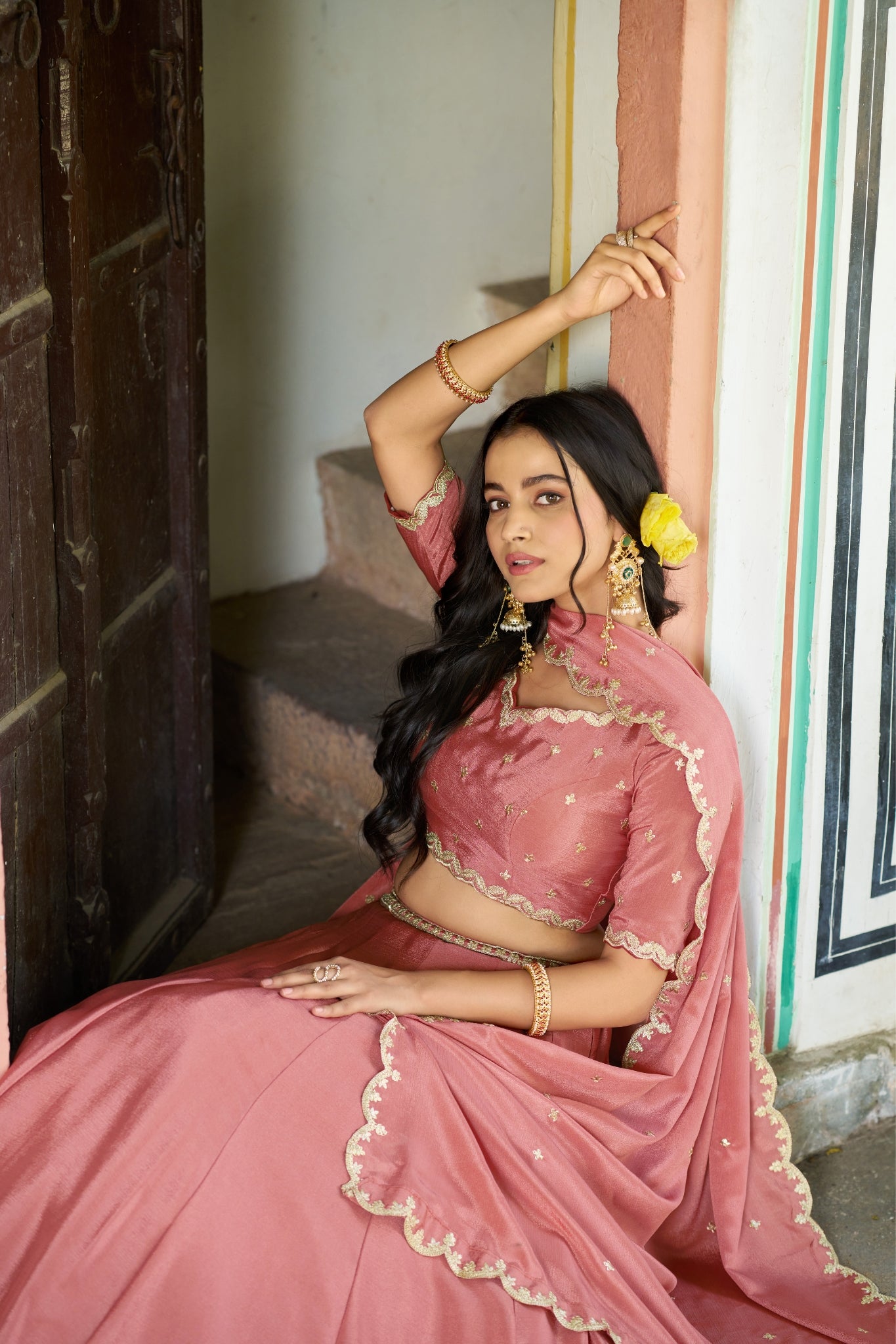 Designer Sequins And Thread Embroidery Lehenga Choli For Women