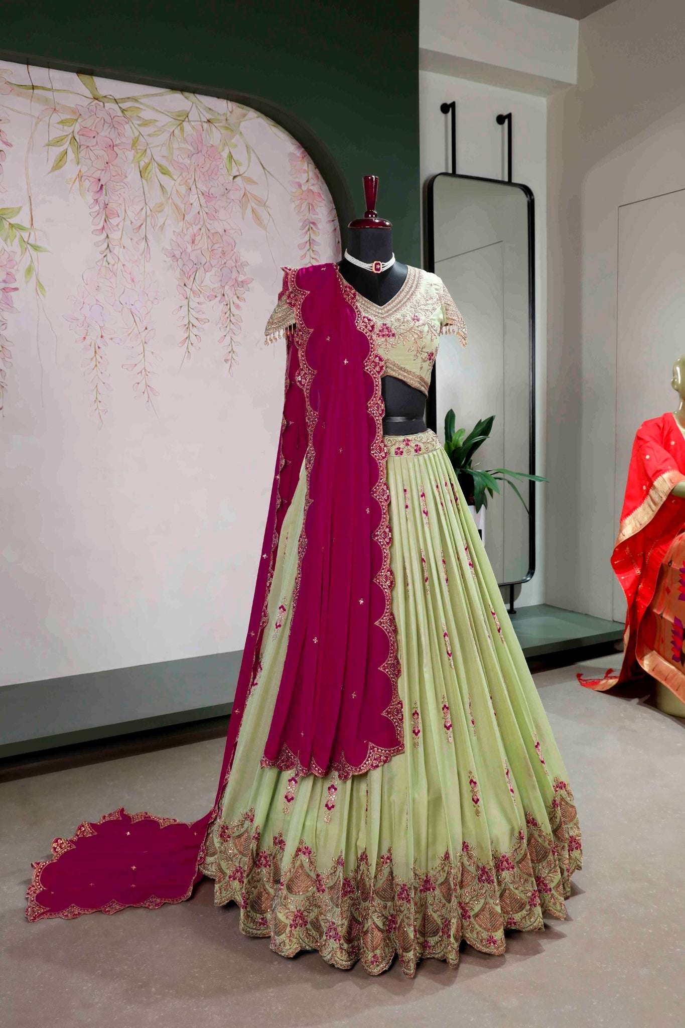 Star Georgette Lehenga Choli Set For Women