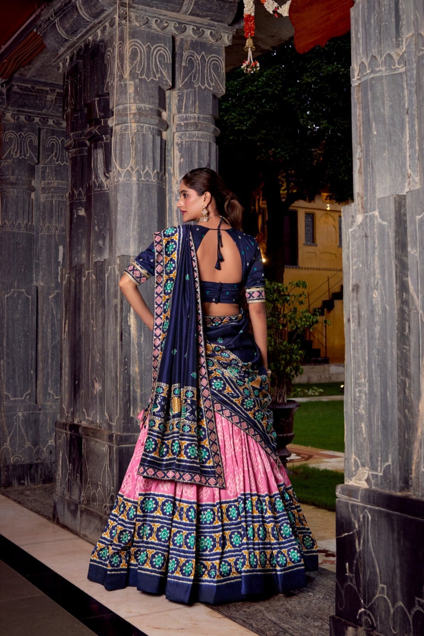 Traditional Ikkat Print Designer Lehenga Choli