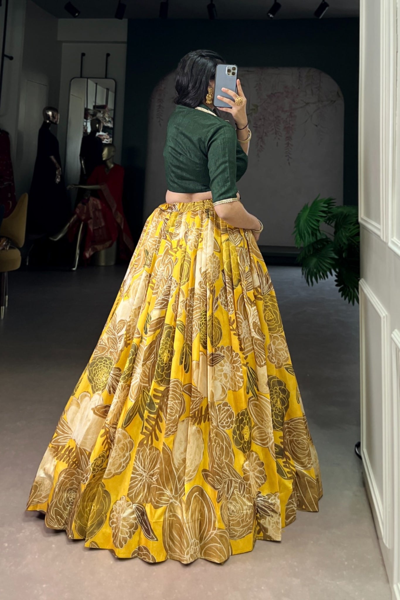 Divine Drapes Of The South Indian Style Tasar Silk Elegance Lehenga Co-Ord Set