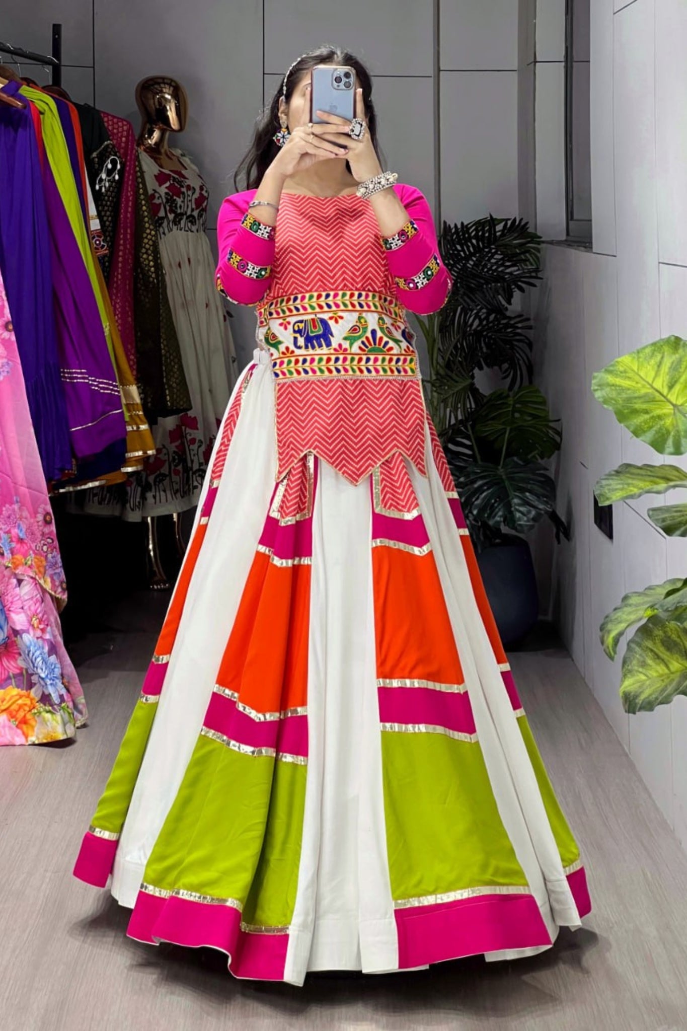 Navratri Special Designer Kutchhi Work Chaniya Choli For Women