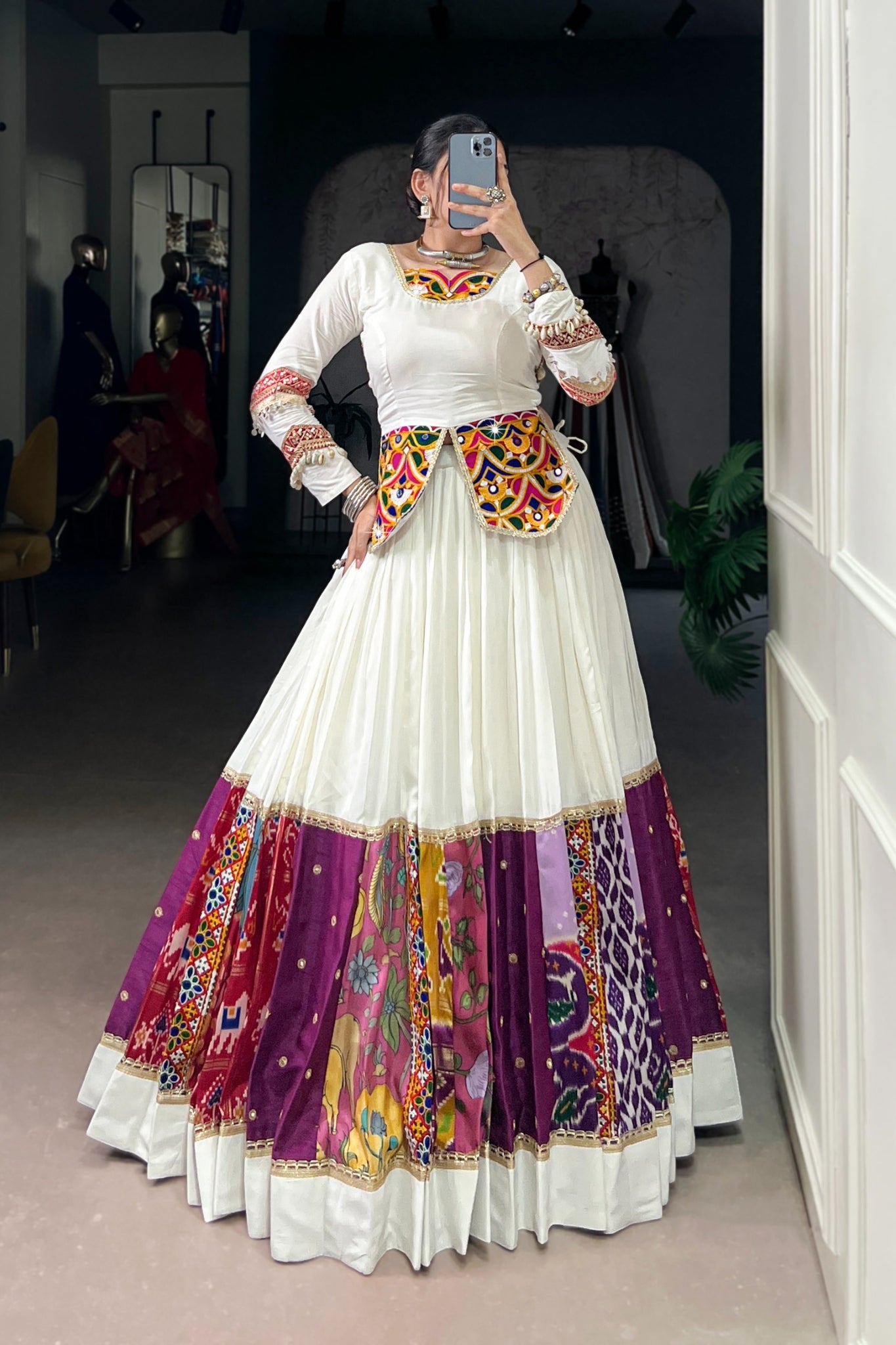Premium Multicolor Navratri Lehenga Choli For Women