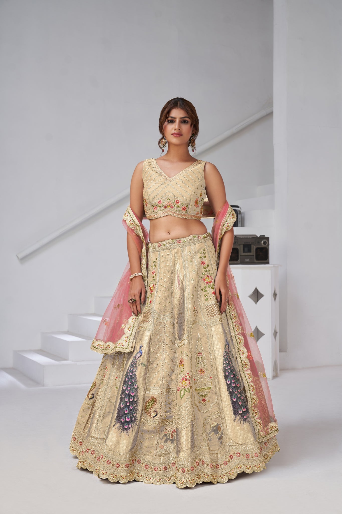Royal Radiance Raw Silk Bridal Lehenga Choli