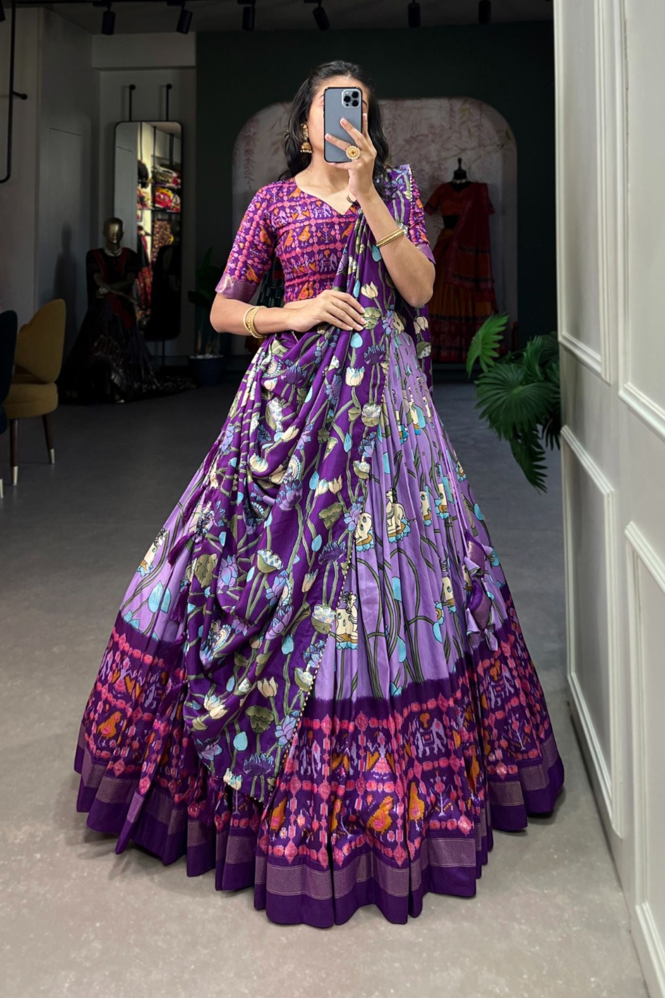 Patola Printed Silk Elegance Lehenga Choli