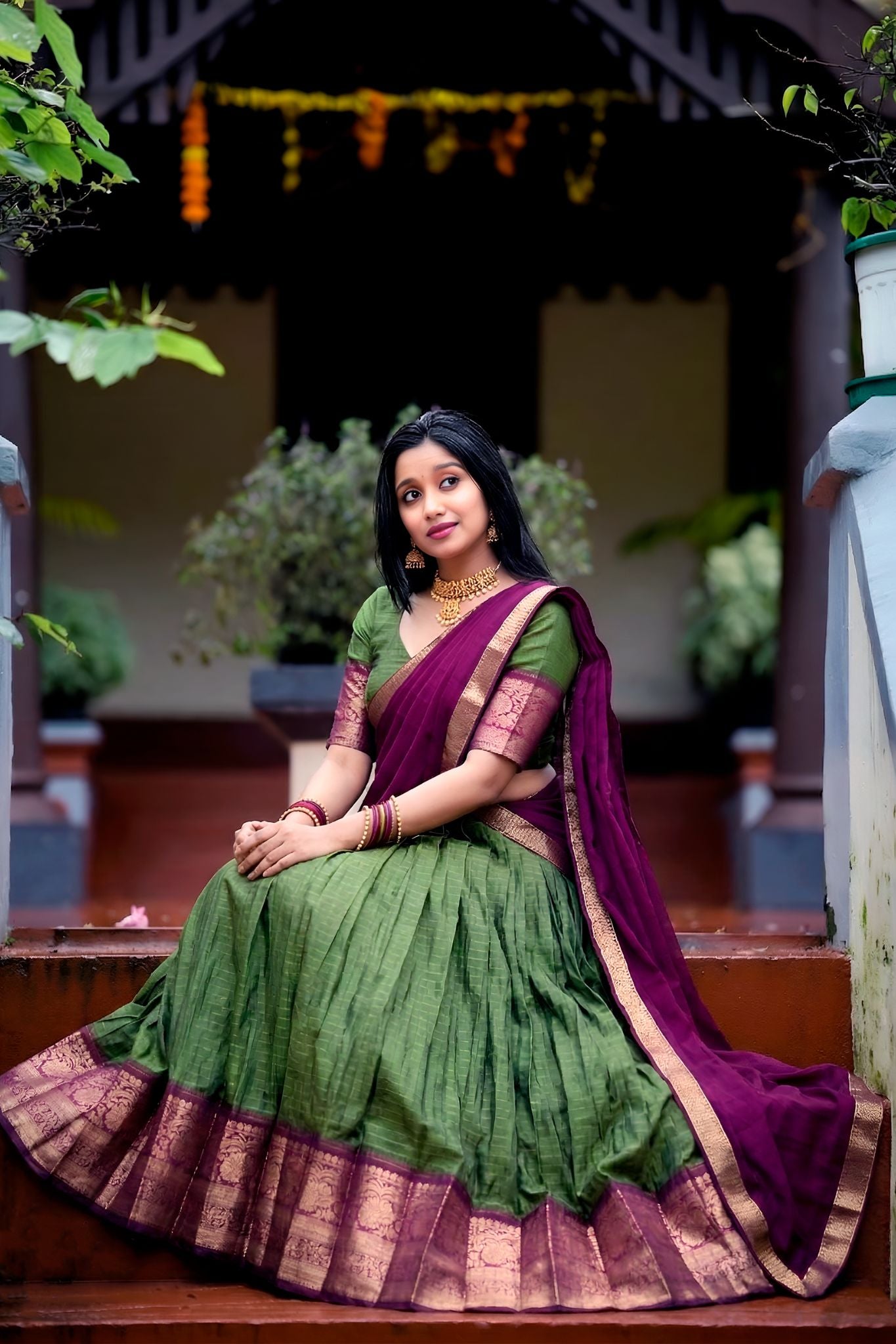 Premium Zari Weaving Work Lehenga Choli
