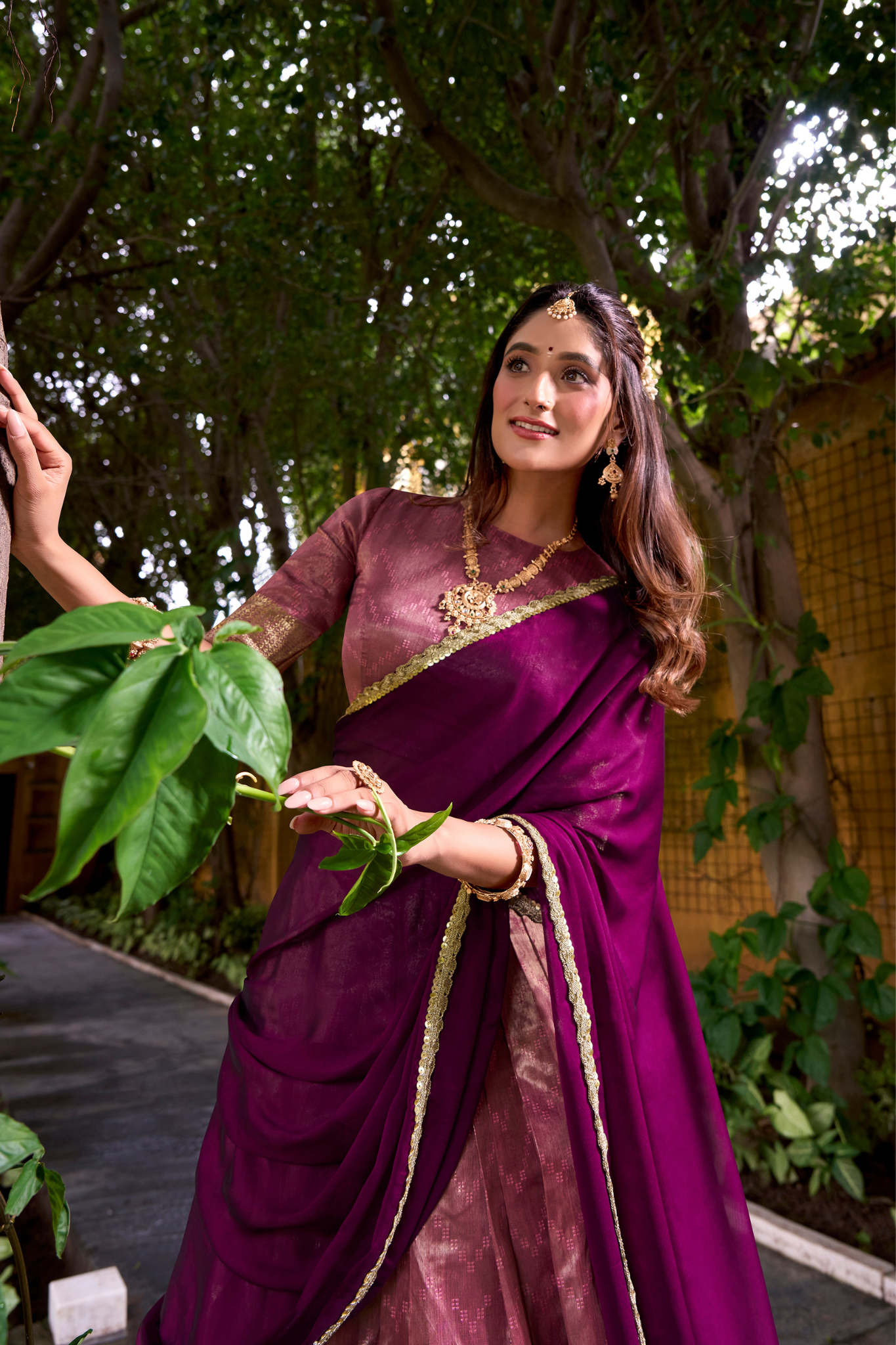 Luxury Dupion Silk Zari Weaving Lehenga Set with Dupatta