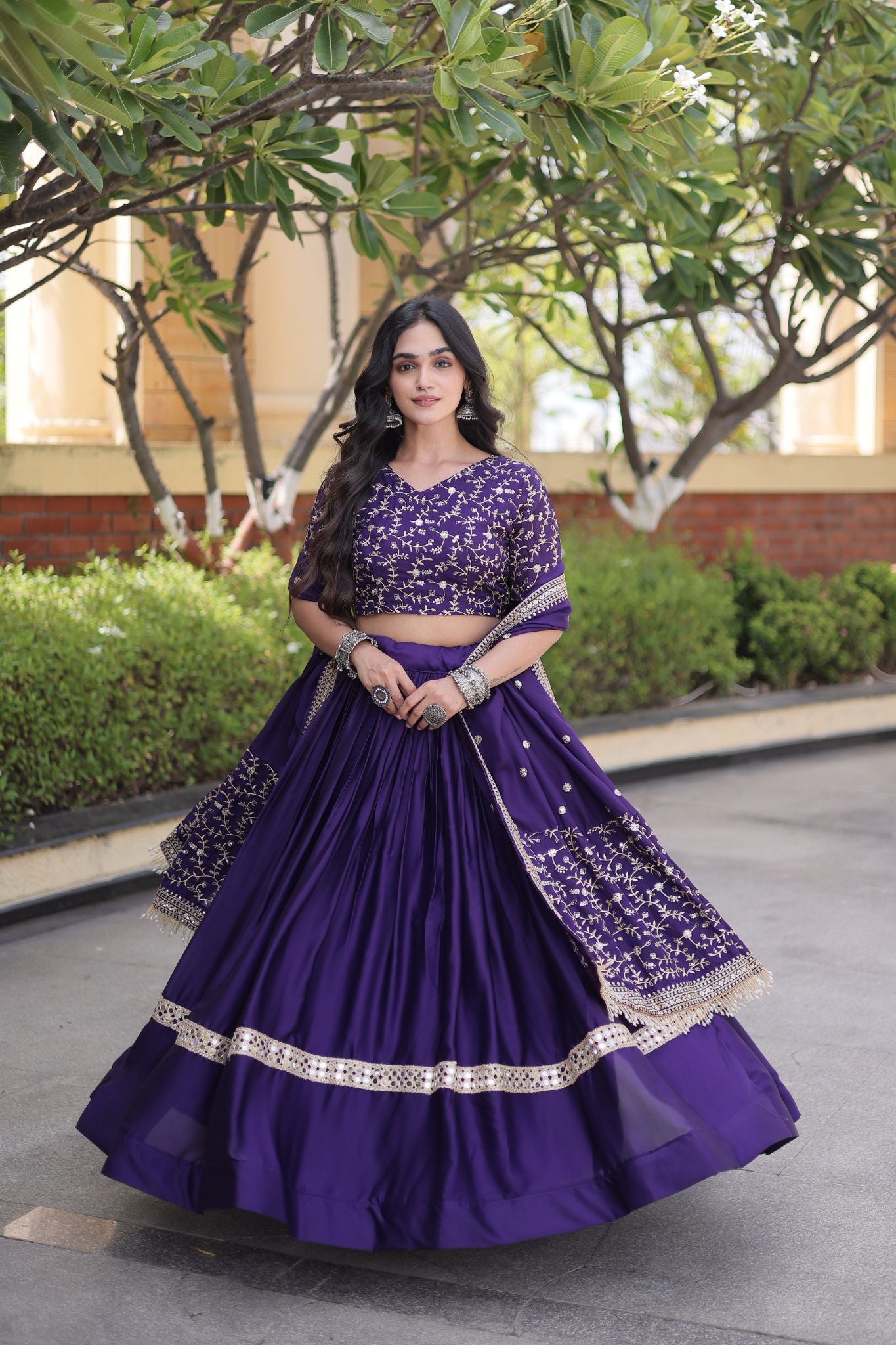 Designer Wedding And  Festive Glory Satin Premium Lehenga Choli