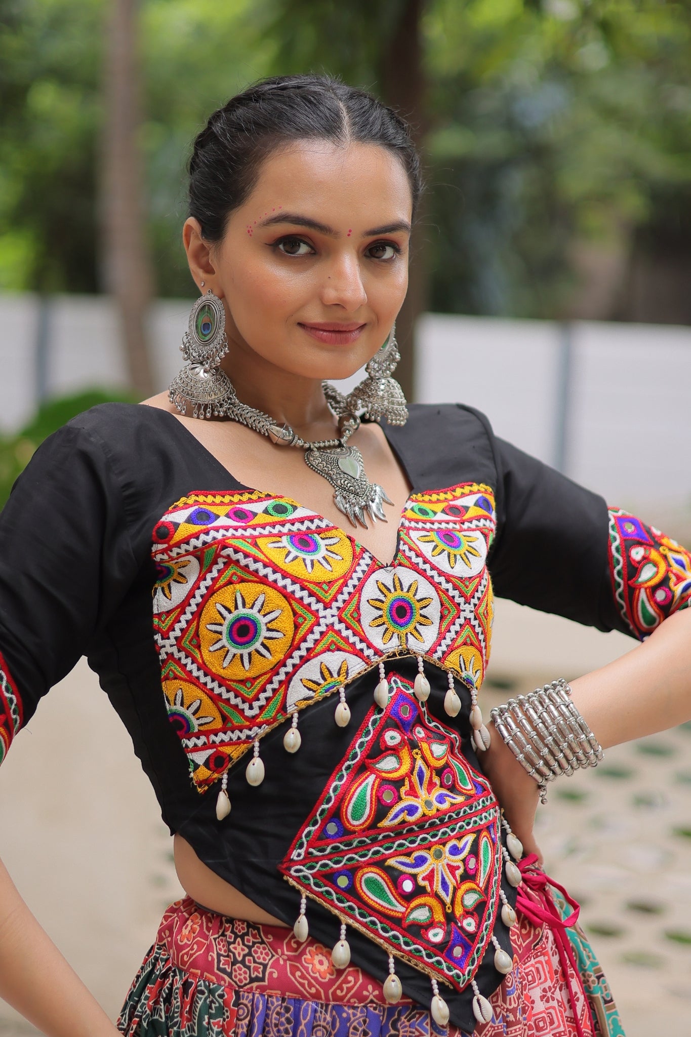 Beautiful Cotton Printed Elegant Navratri Lehenga Choli