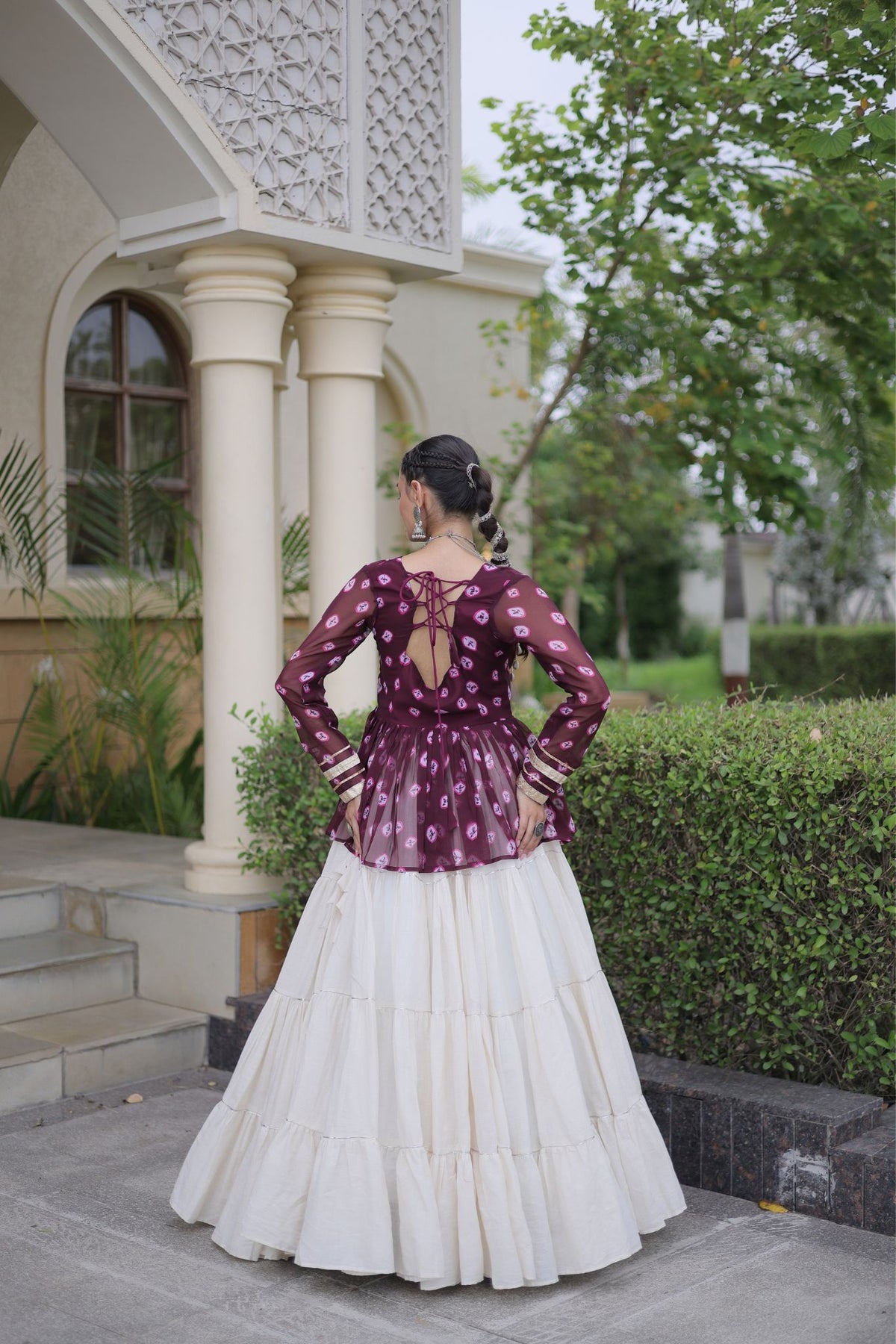 Rasrang Designer Bandhani Printed Navratri Lehenga Choli For Women