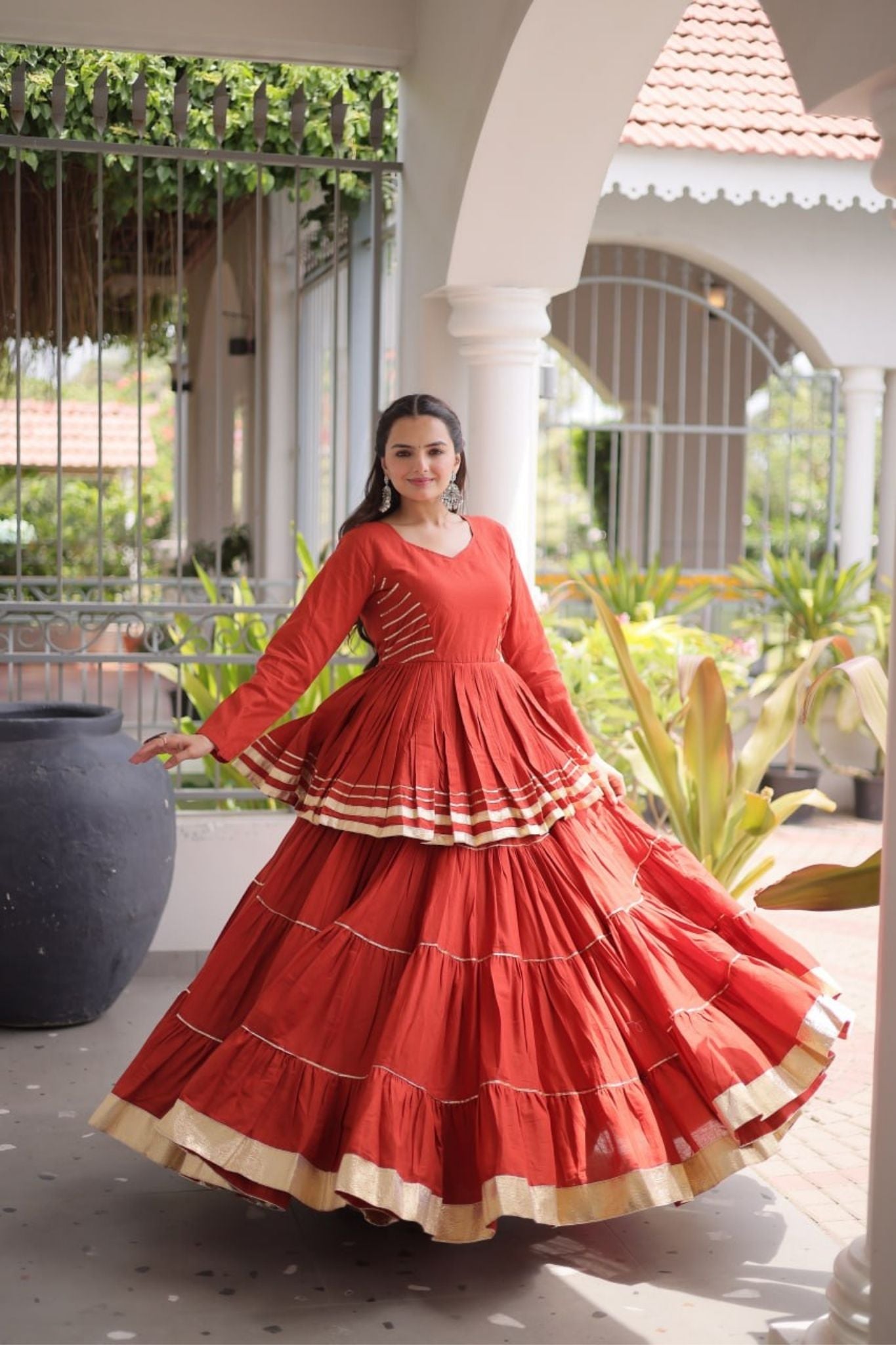 Raasrang Traditional Navratri Special Beautiful Cotton Lehenga Choli