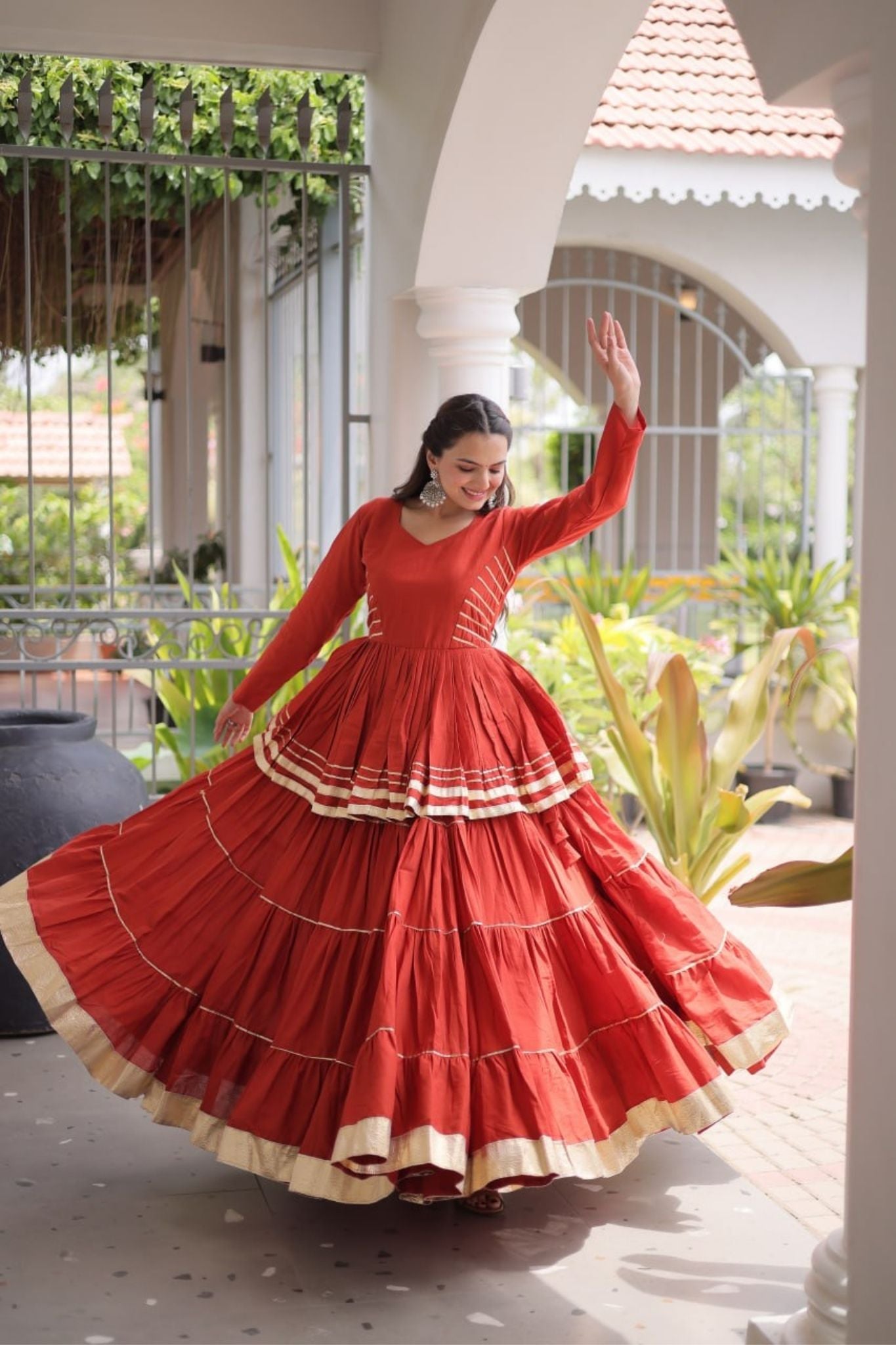 Raasrang Traditional Navratri Special Beautiful Cotton Lehenga Choli