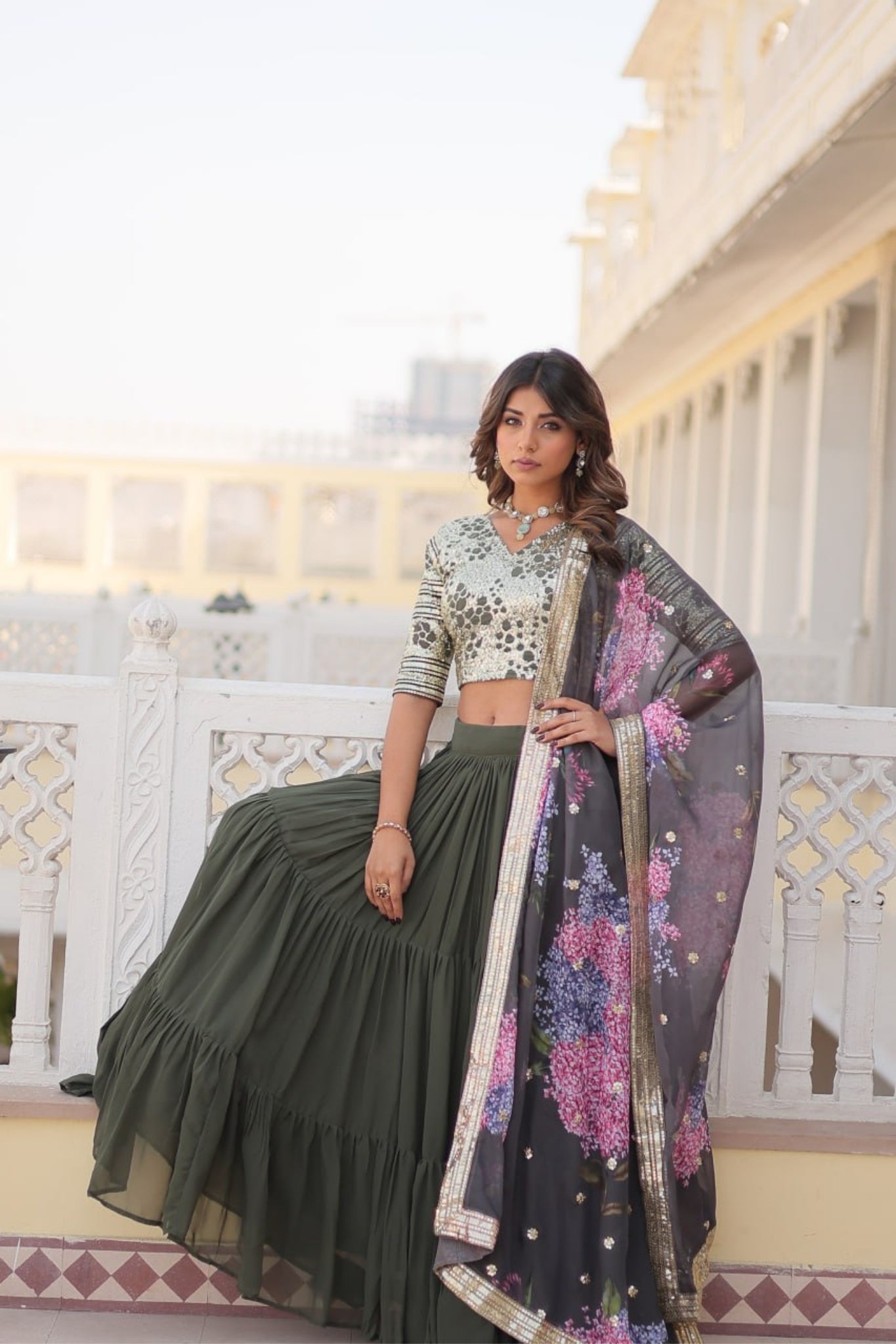 Traditional Flaired Lehenga Choli For Women