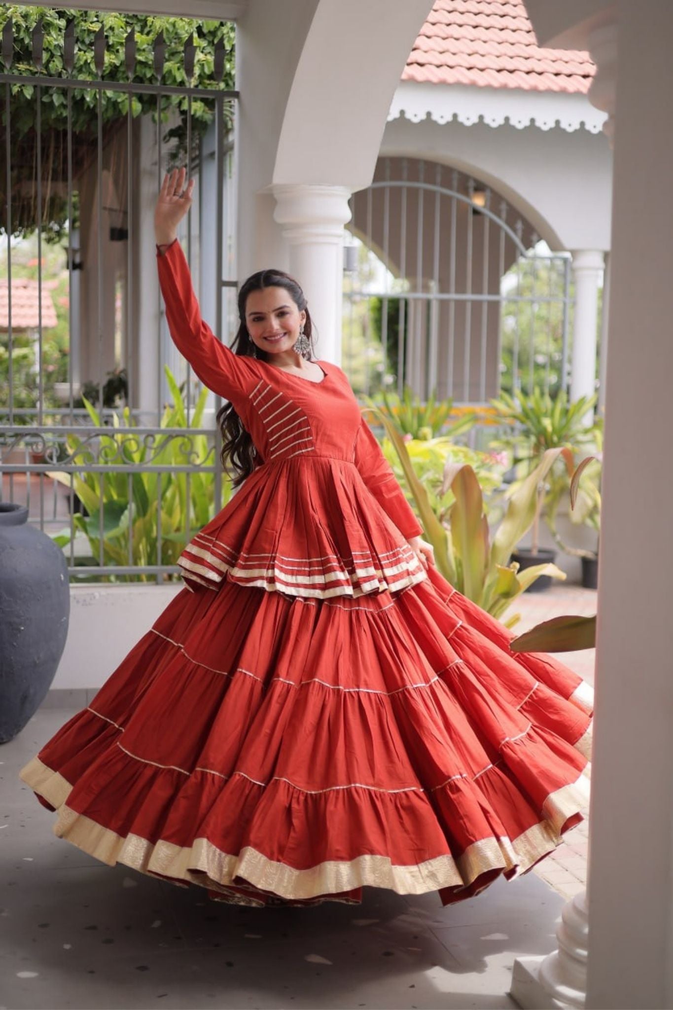 Raasrang Traditional Navratri Special Beautiful Cotton Lehenga Choli