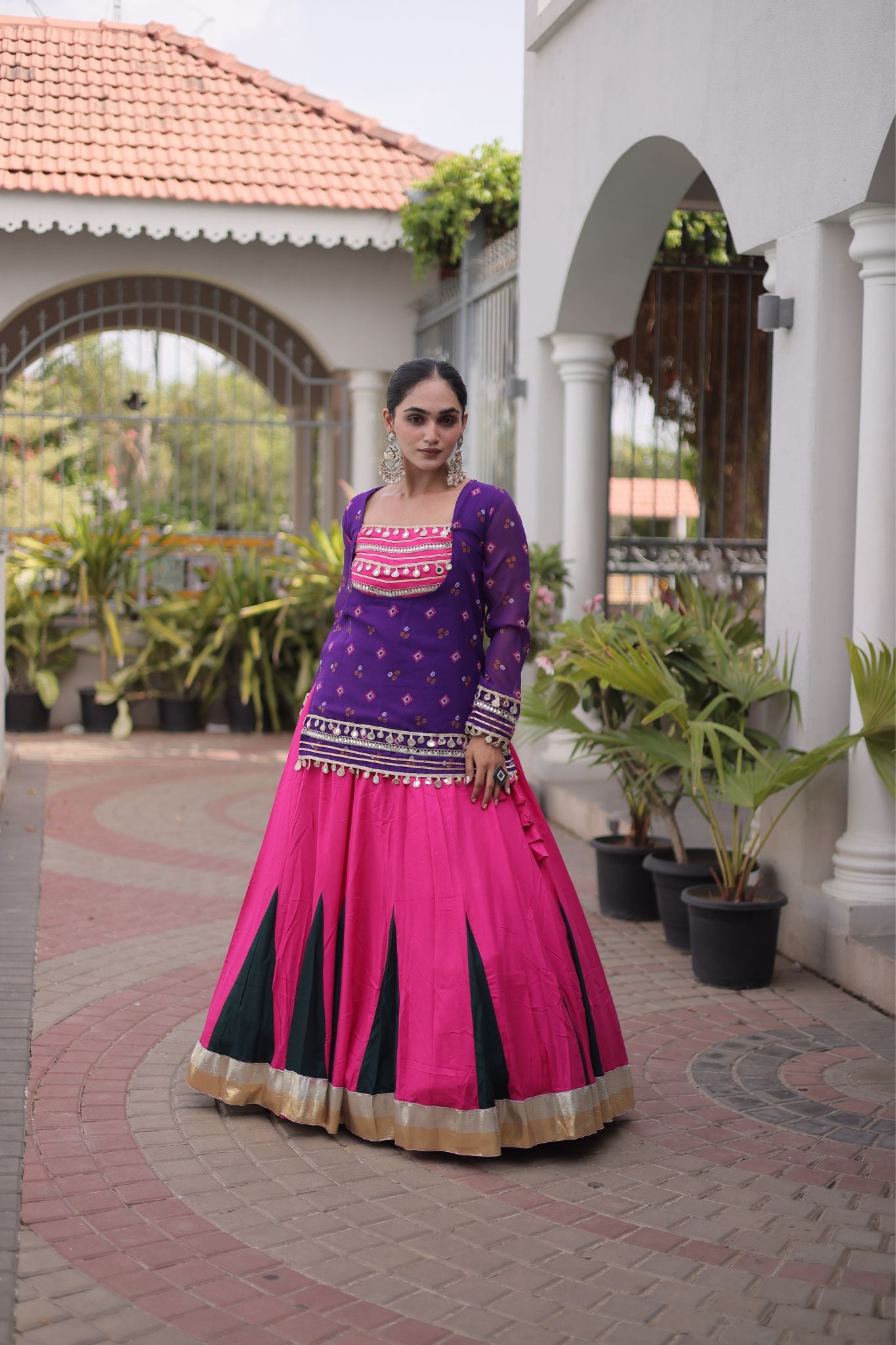 Raasrang Special Navratri Designer Lehenga Choli With Bandhani Printed Jacket For Women