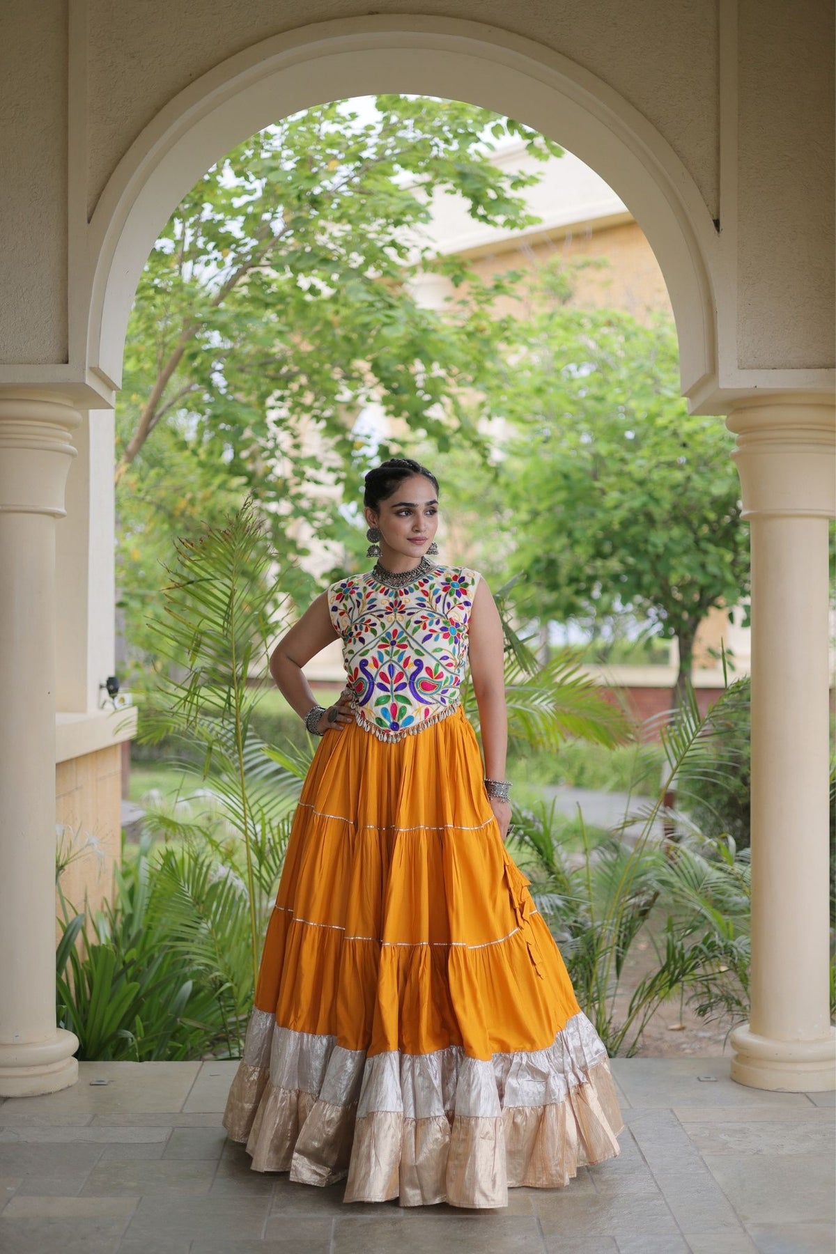 Raasrang Navratri Special Designer Rayon Lehenga Choli
