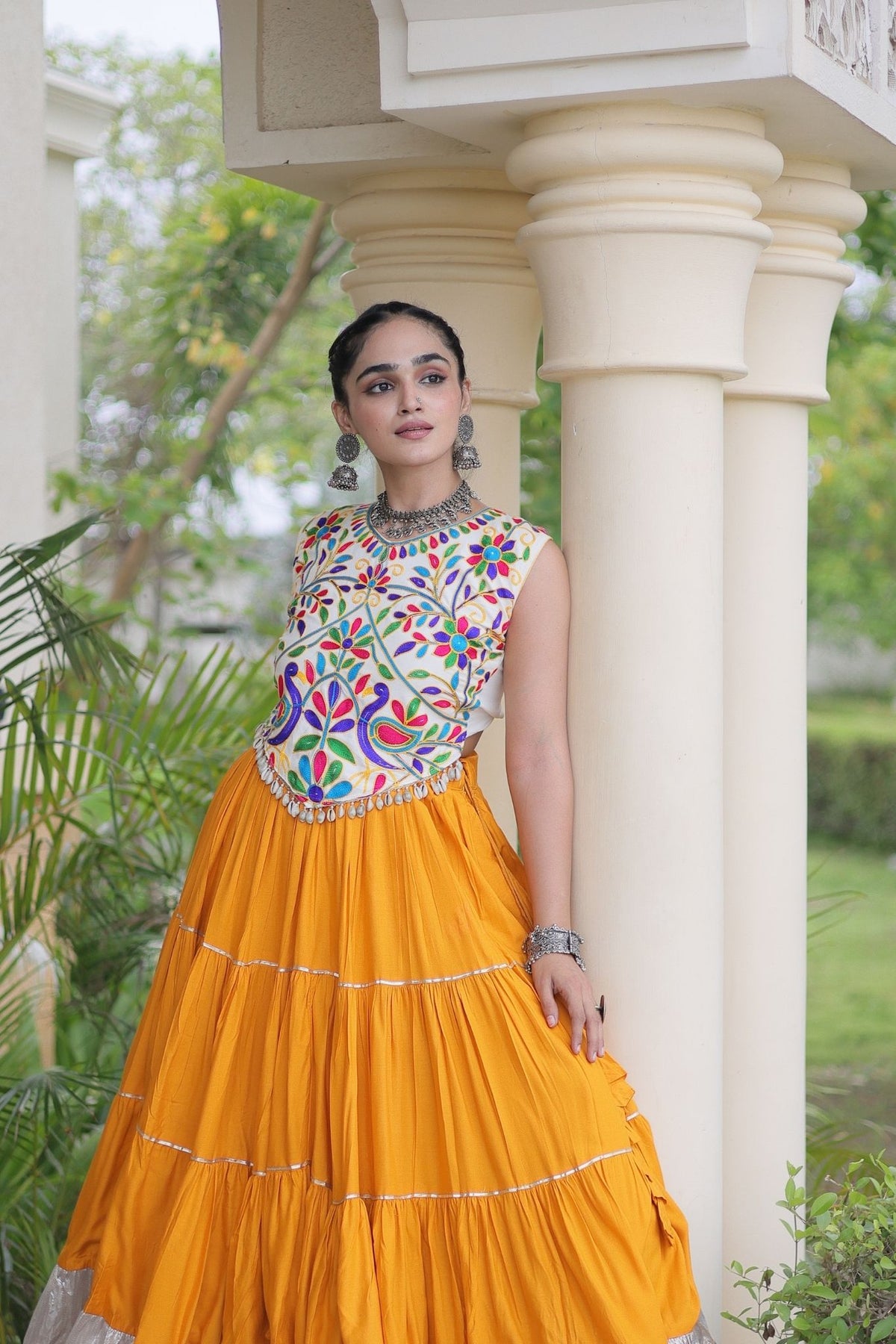 Raasrang Navratri Special Designer Rayon Lehenga Choli
