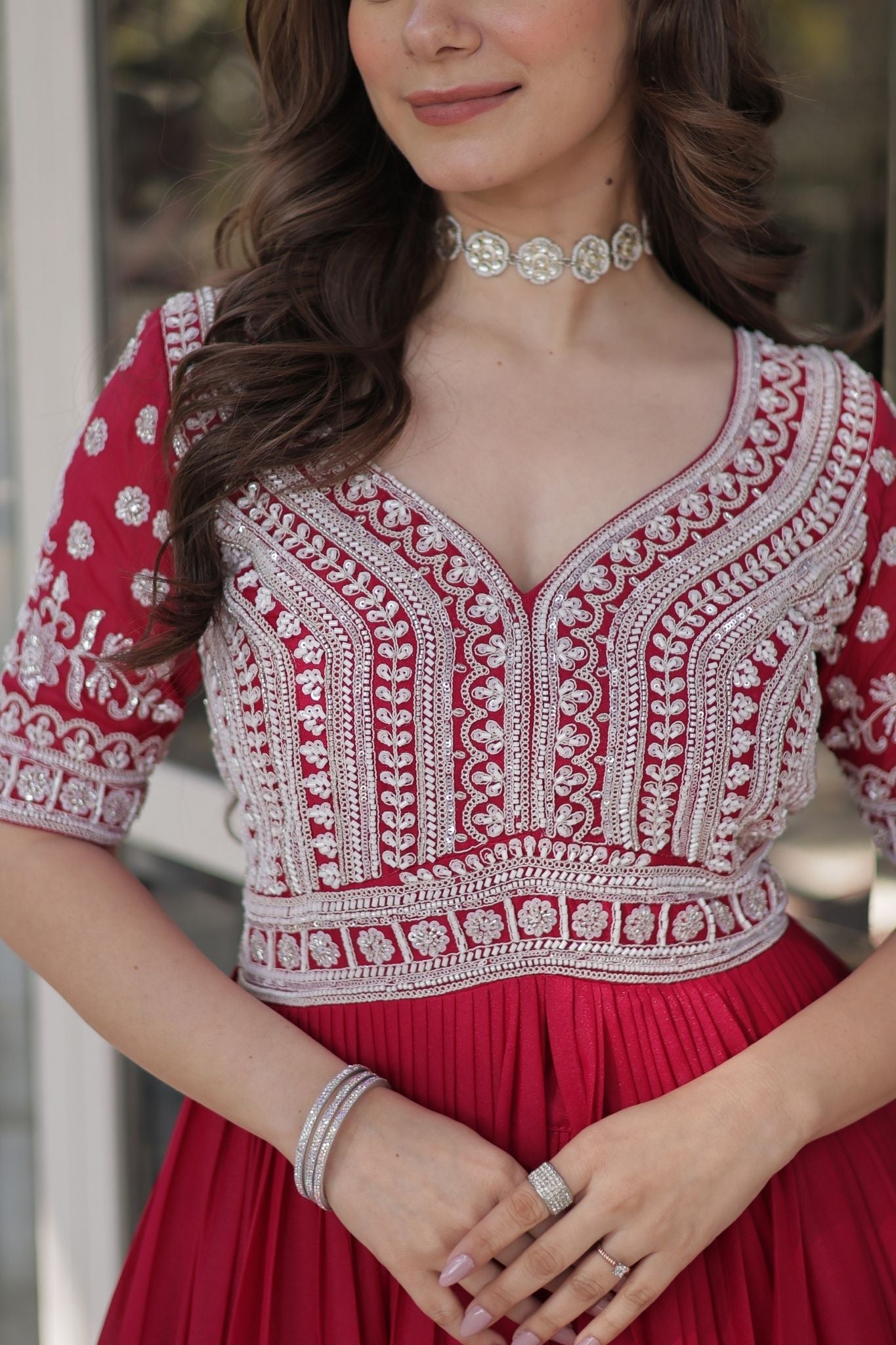 Georgette Beautiful Embroidery Beads Sequins Work Readymade lehenga With Kurti
