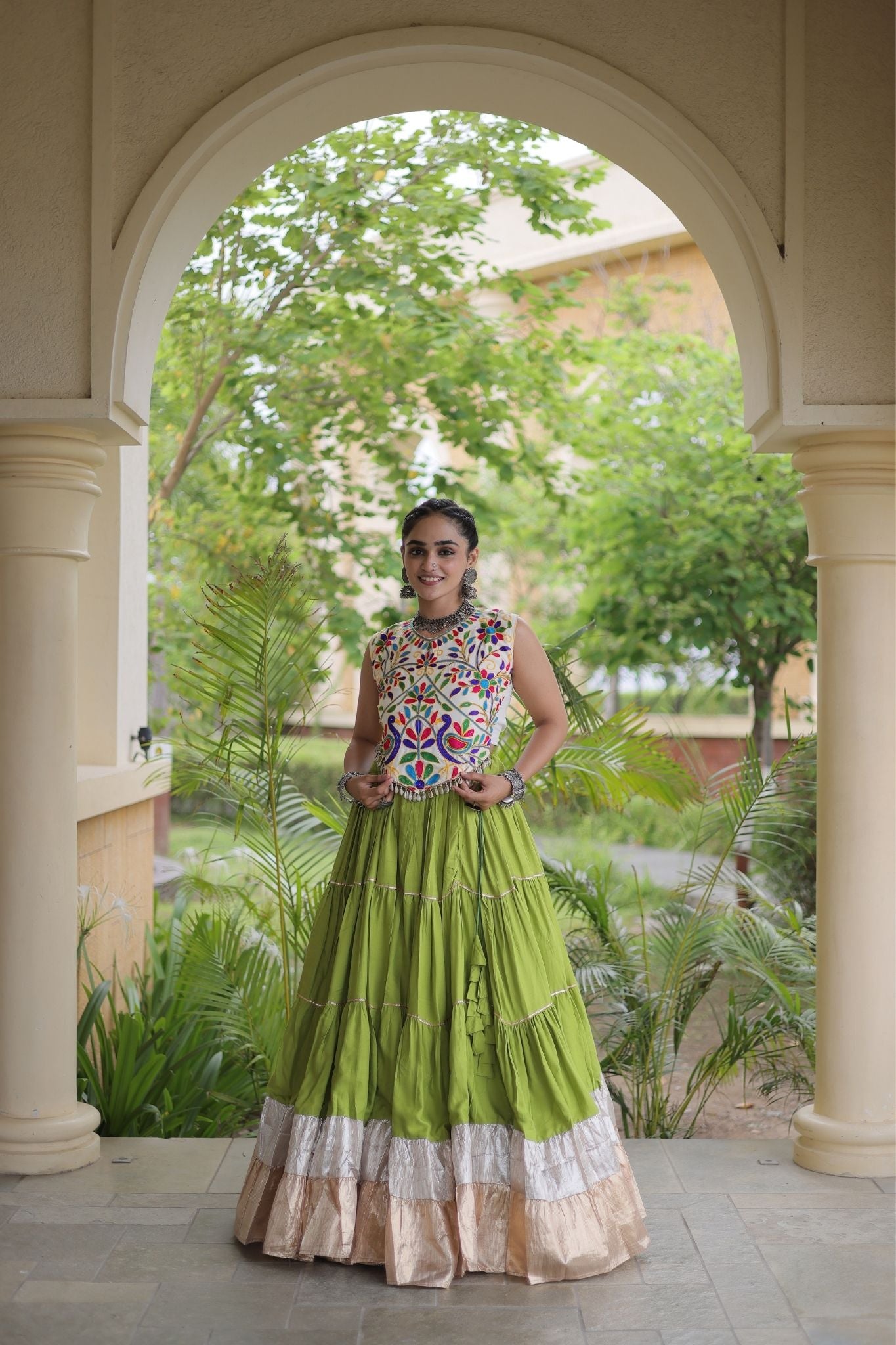 Raasrang Navratri Special Designer Rayon Lehenga Choli