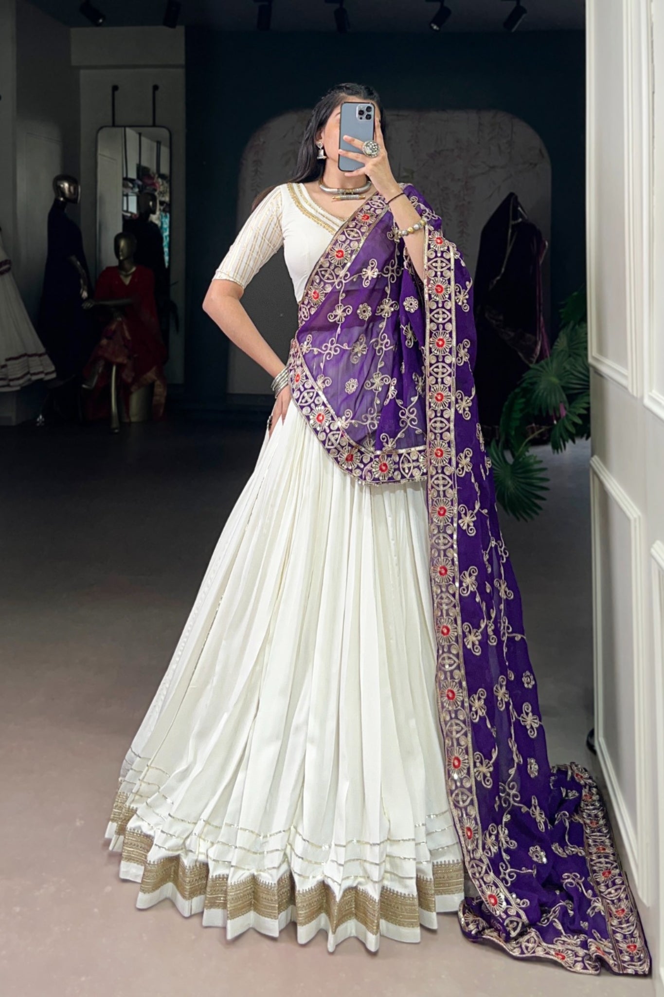 Pure Rayon Festive Designer Navratri Lehenga Choli