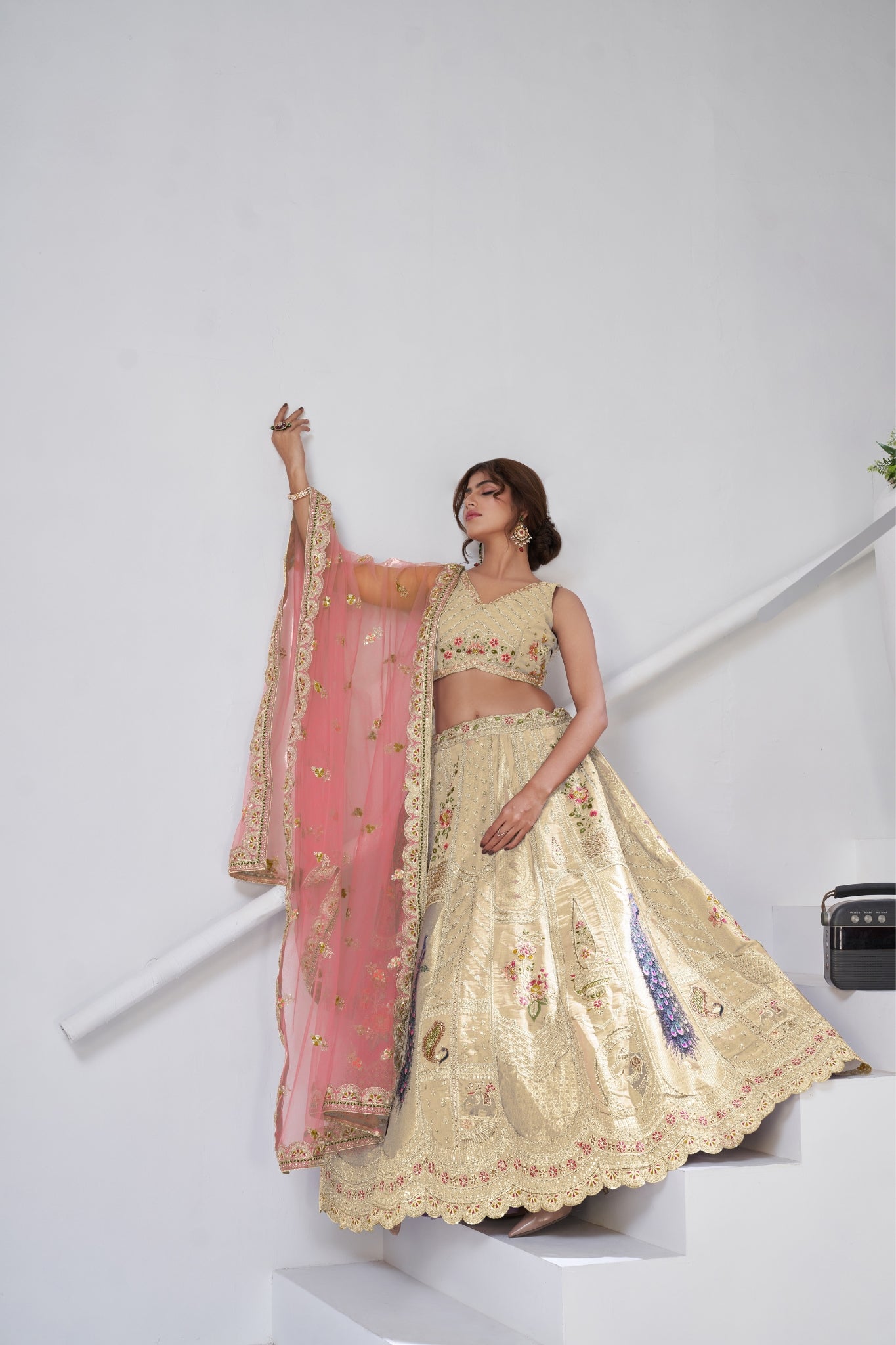 Royal Radiance Raw Silk Bridal Lehenga Choli