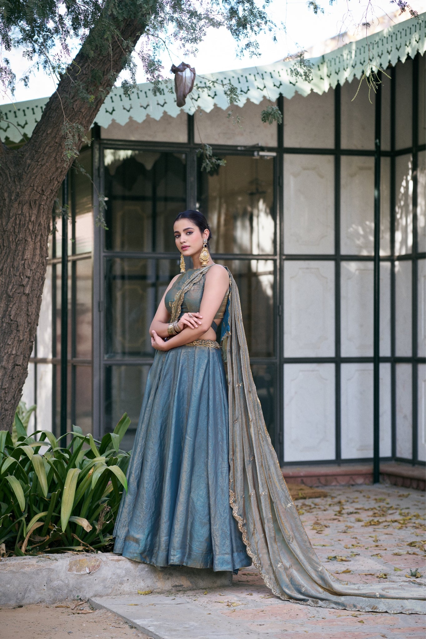 Stunning Wedding Designer Sequins Tread Embroidered Work Festive Lehenga Choli