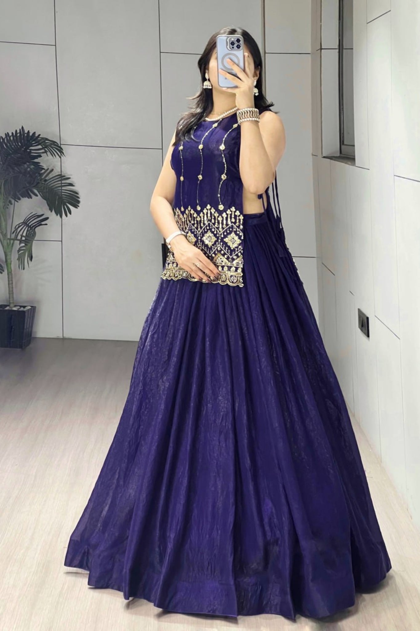 Luxury Fancy Koti Style Lehenga Choli With Heavy Beads Embroidery For Wedding And Festive Wear
